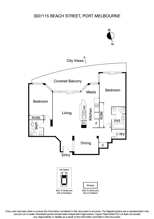 302/115 Beach Street, PORT MELBOURNE VIC 3207 - Floorplan
