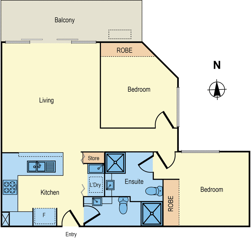 302/144 Collins Street, Mentone VIC 3194 - Floorplan