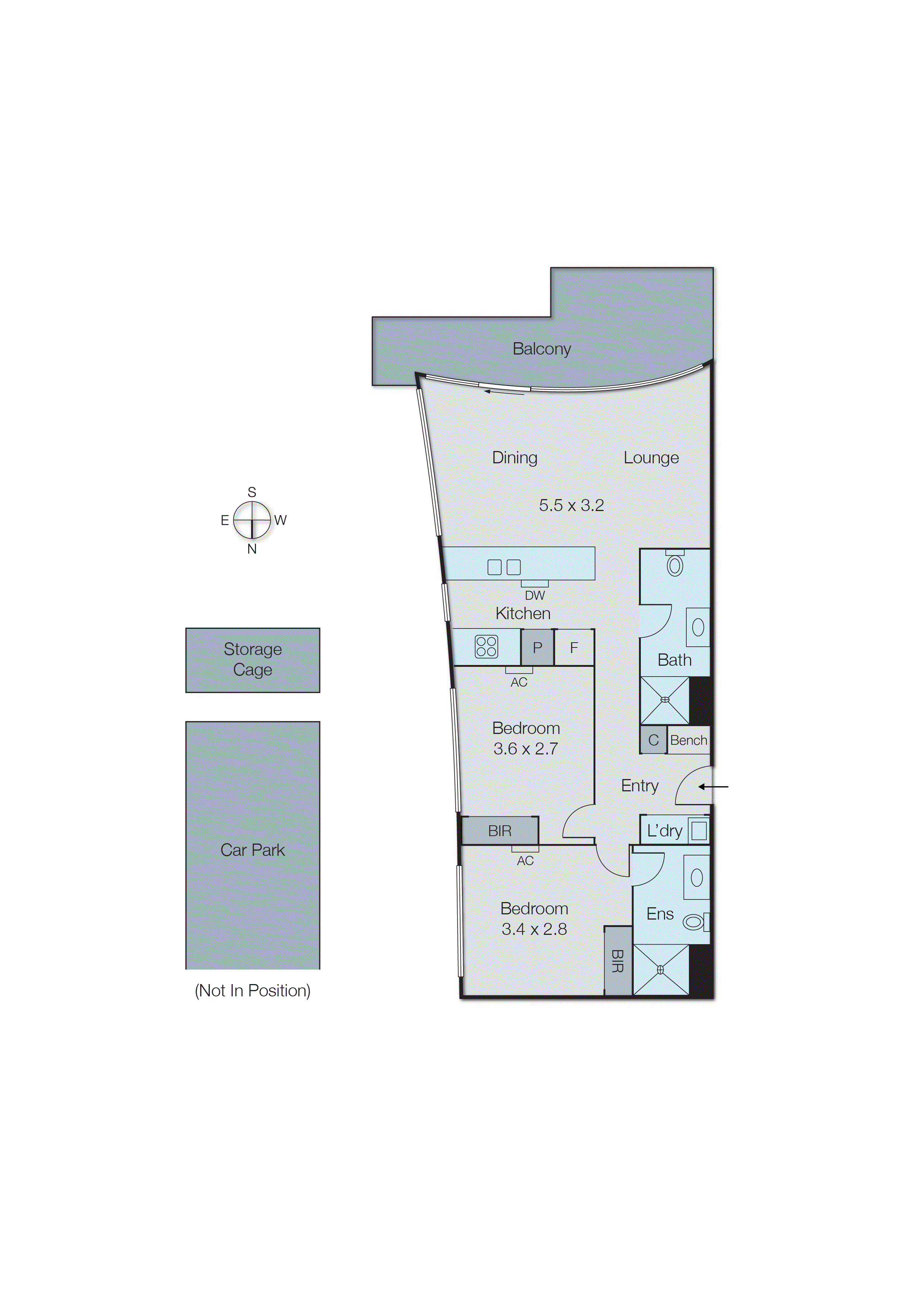 302/25 Small Street, Hampton VIC 3188 - Floorplan