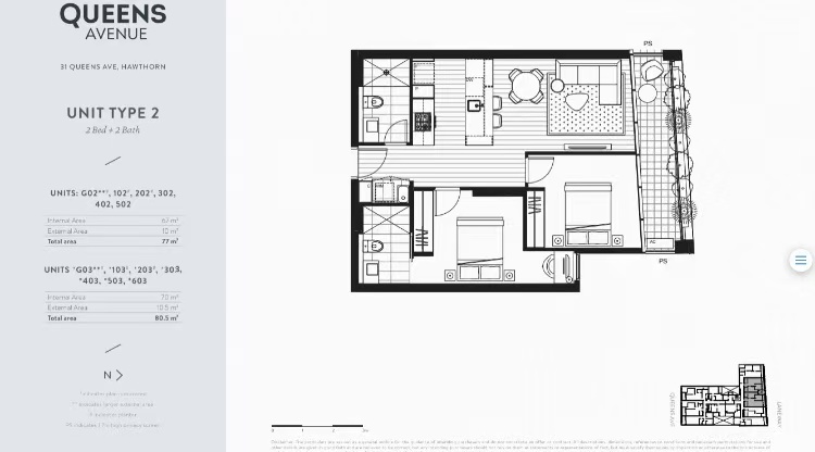 302/31 Queens Avenue, Hawthorn VIC 3122 - Floorplan