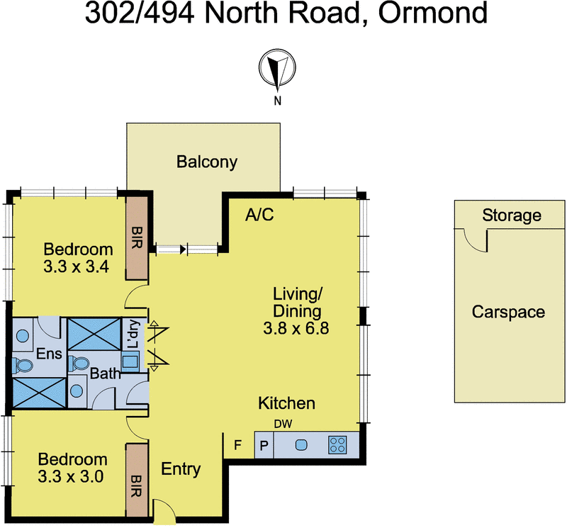 302/494 North Road, Ormond VIC 3204 - Floorplan