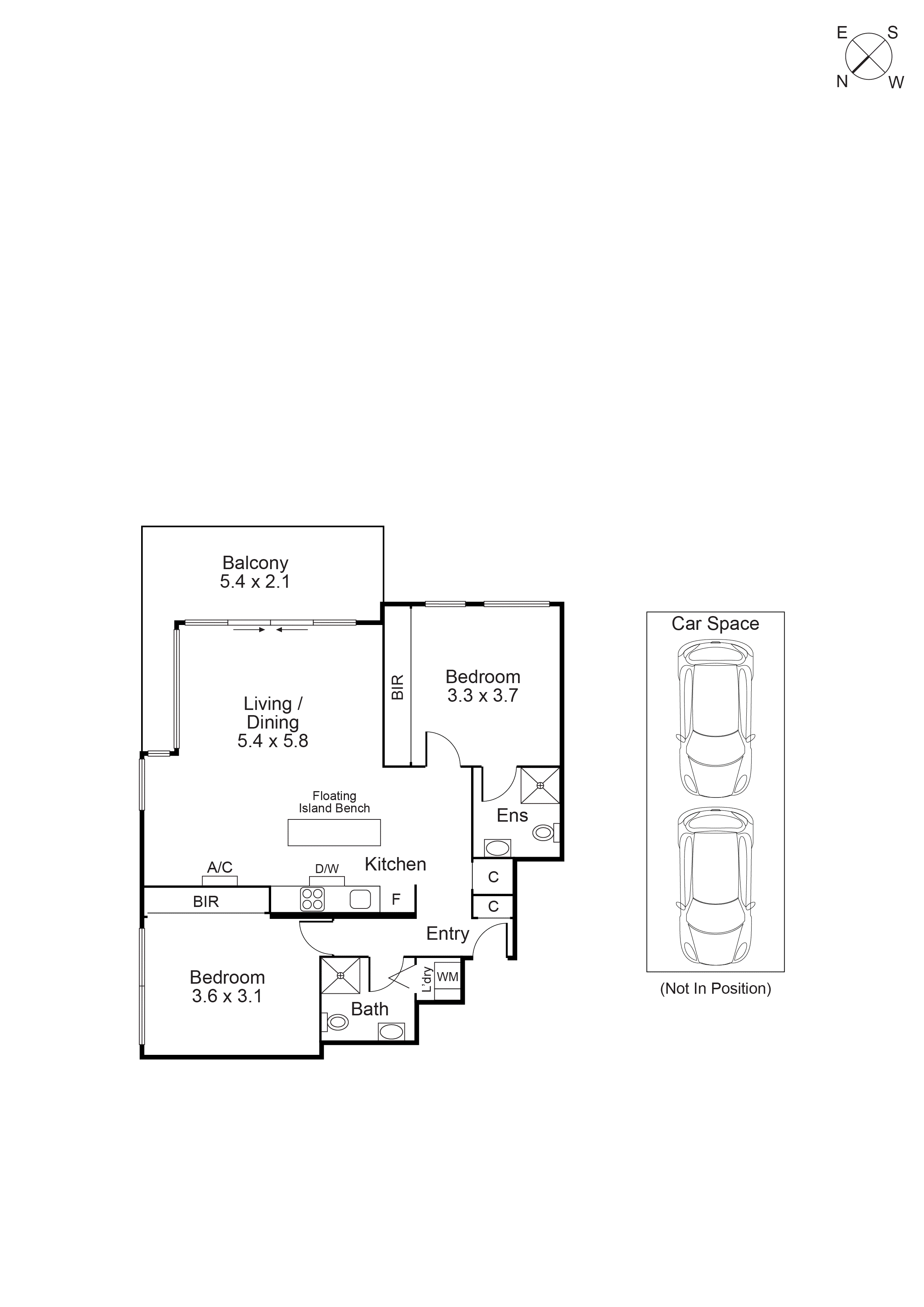 302/5 Chapel Mews, South Yarra VIC 3141 - Floorplan