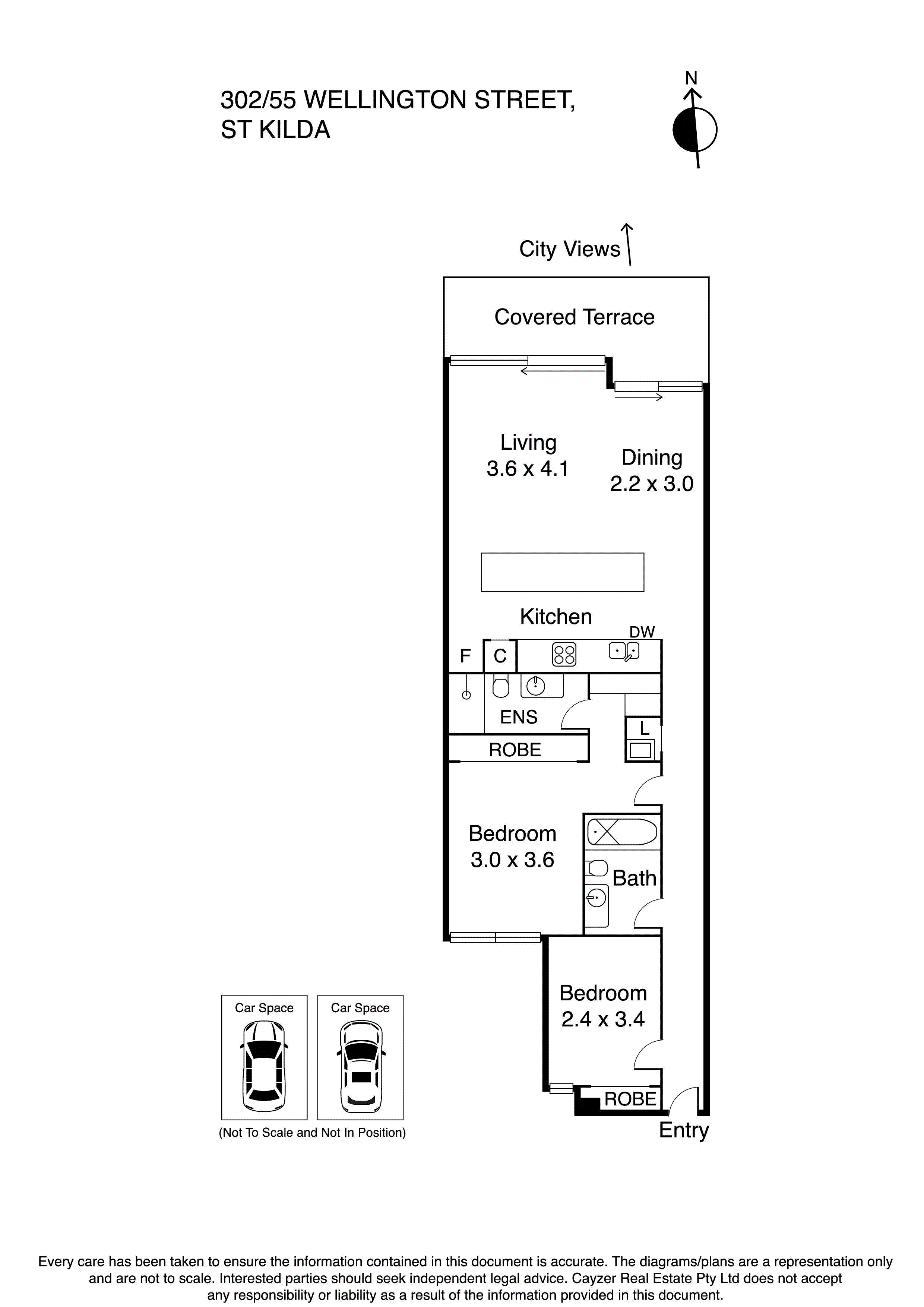 302/55 Wellington Street, ST KILDA VIC 3182 - Floorplan