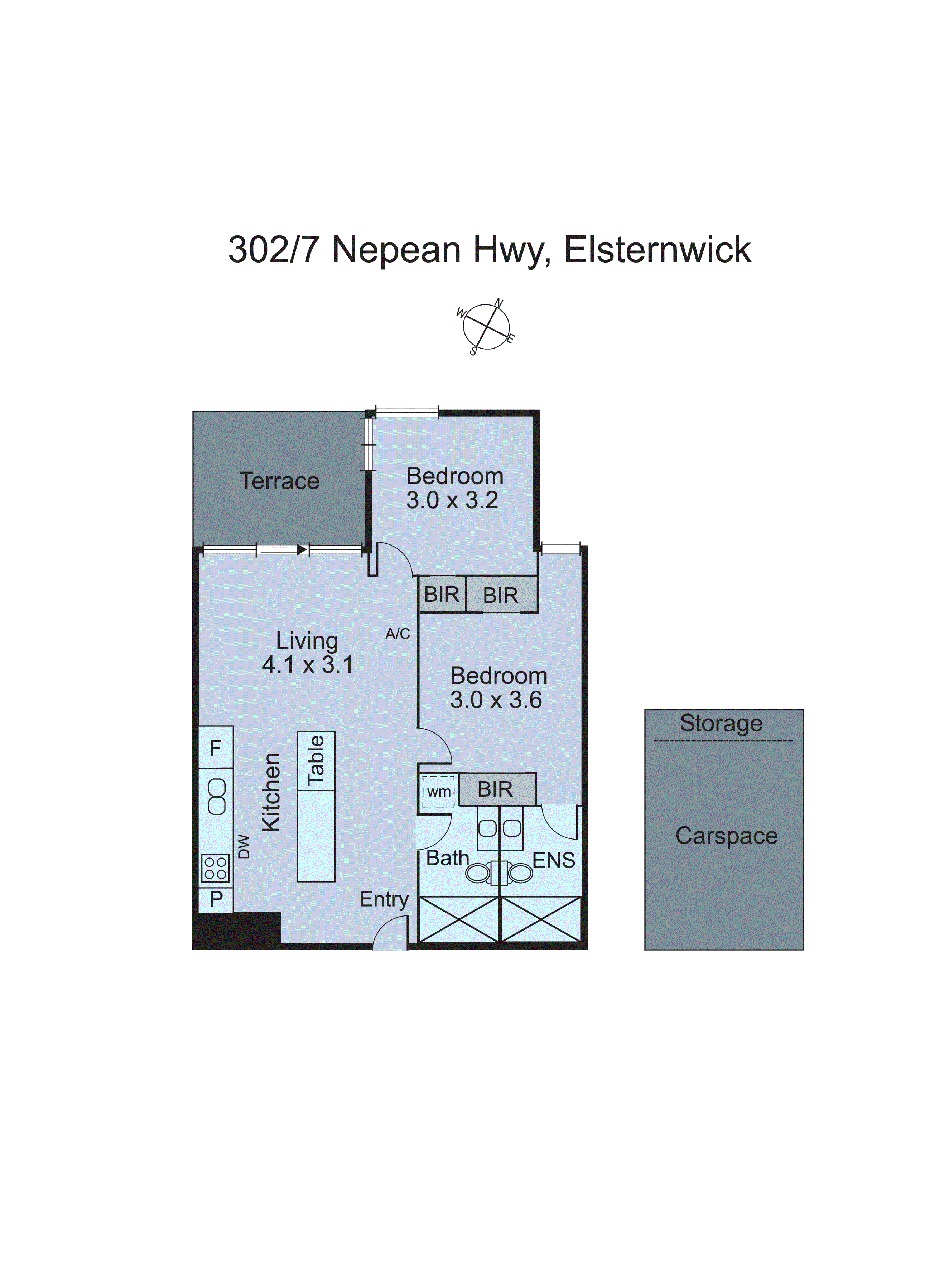 302/7 Nepean Highway, Elsternwick VIC 3185 - Floorplan