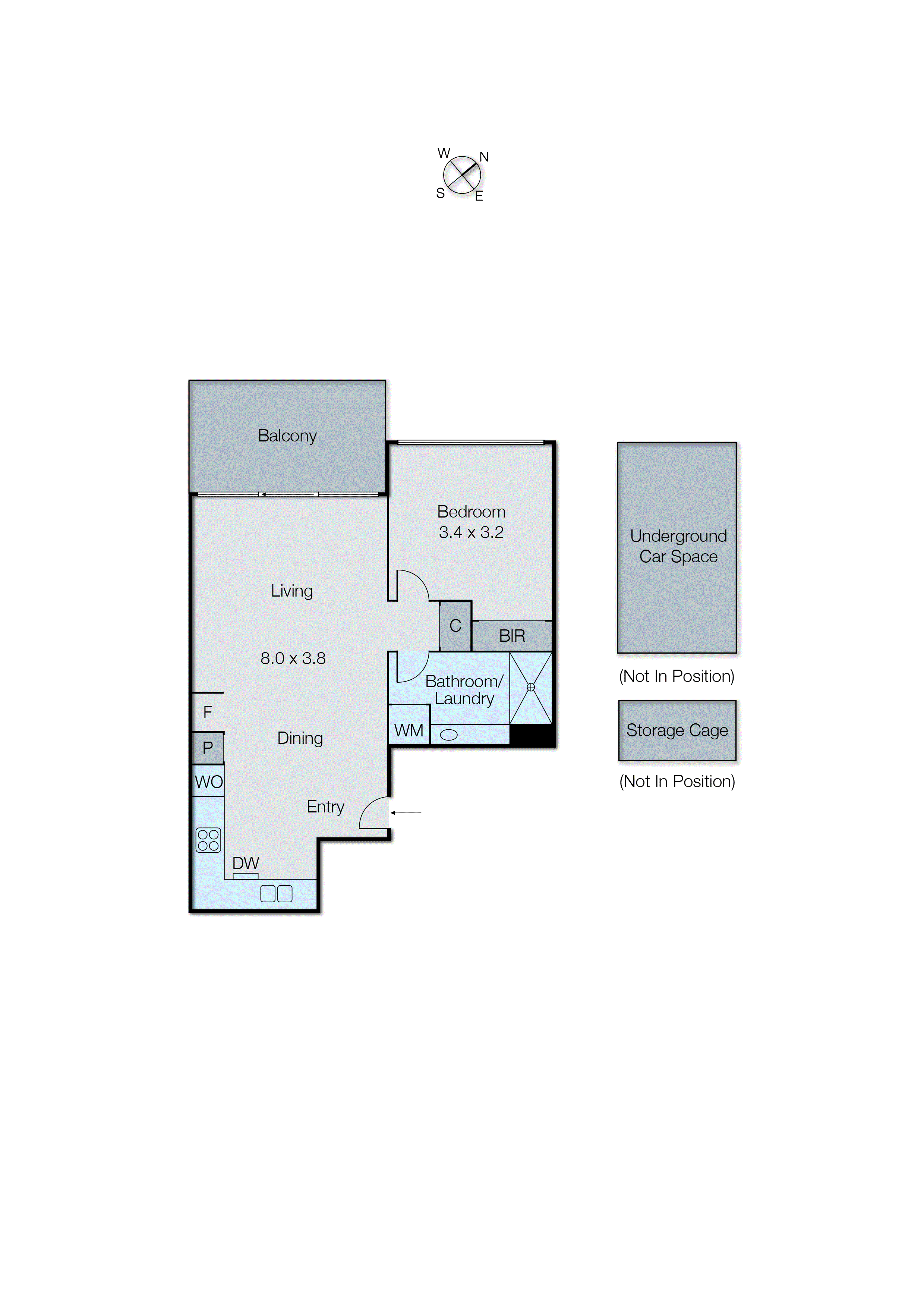 302/7A Remington Drive, Highett VIC 3190 - Floorplan