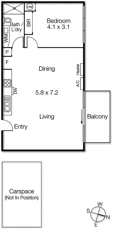 302/83 Queens Road, Melbourne VIC 3000 - Floorplan