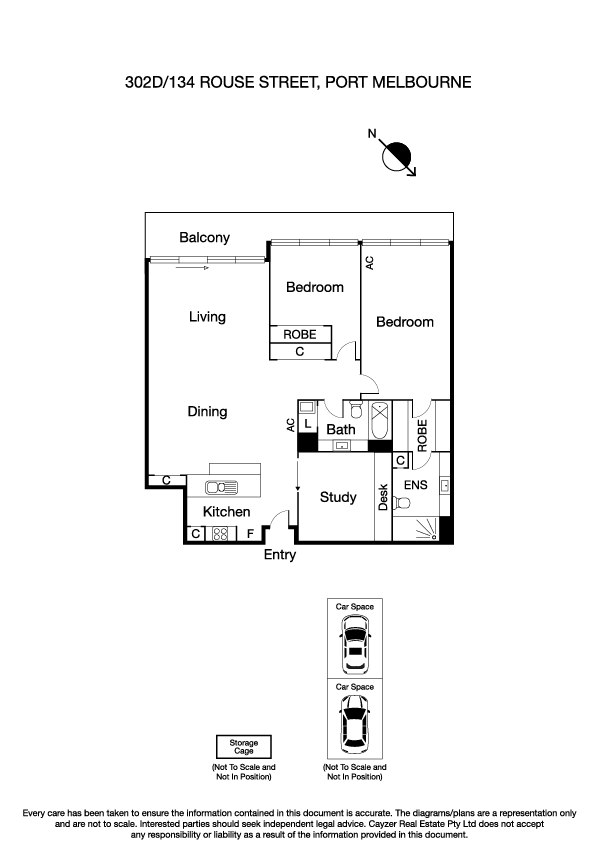 302D/134 Rouse Street, PORT MELBOURNE VIC 3207 - Floorplan