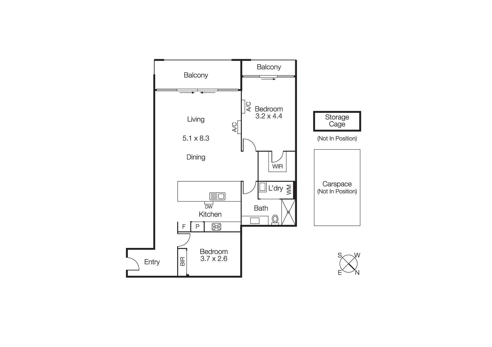 302E/126 Rouse Street, Port Melbourne VIC 3207 - Floorplan