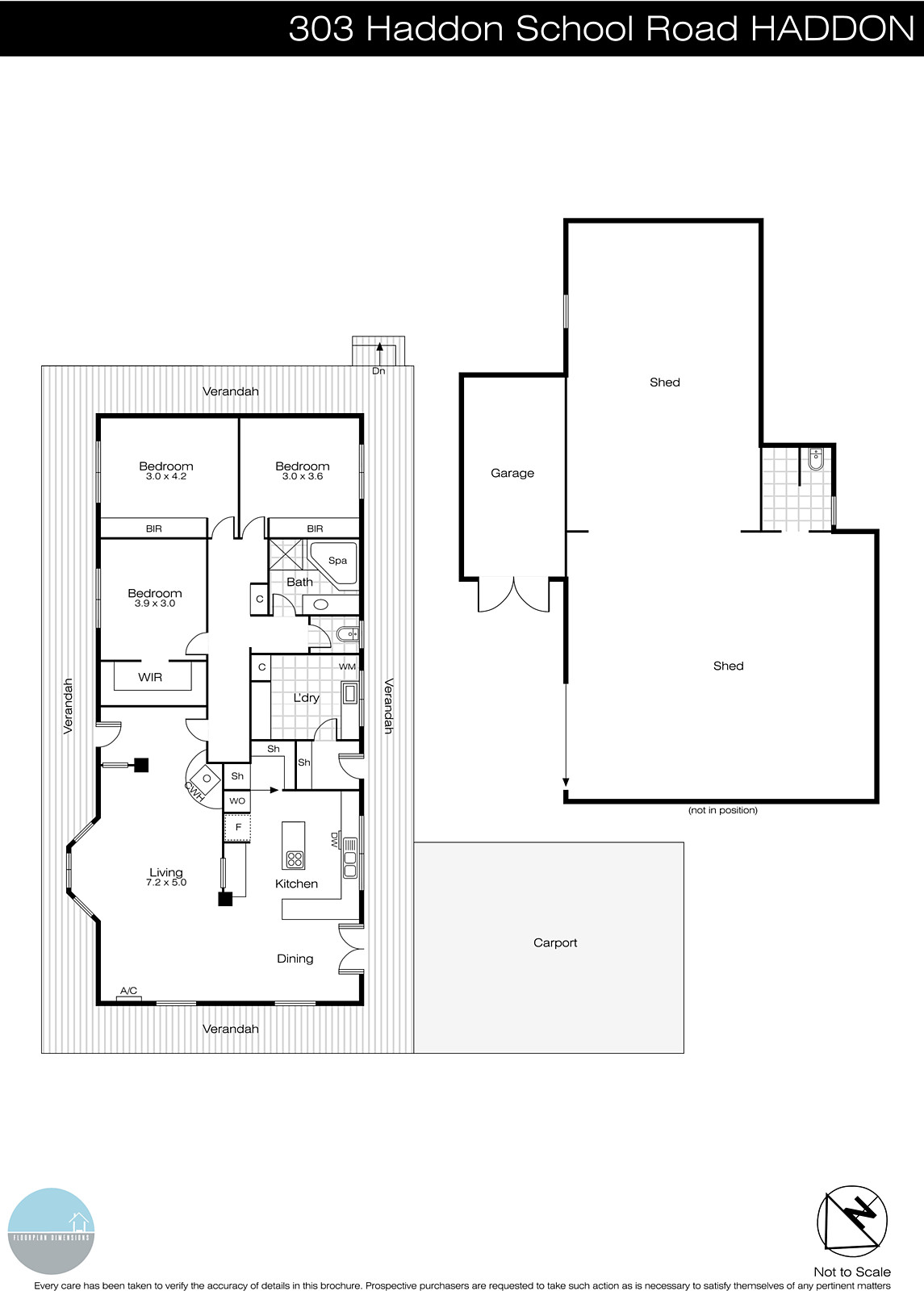 303 Haddon School Road, Haddon VIC 3351 - Floorplan