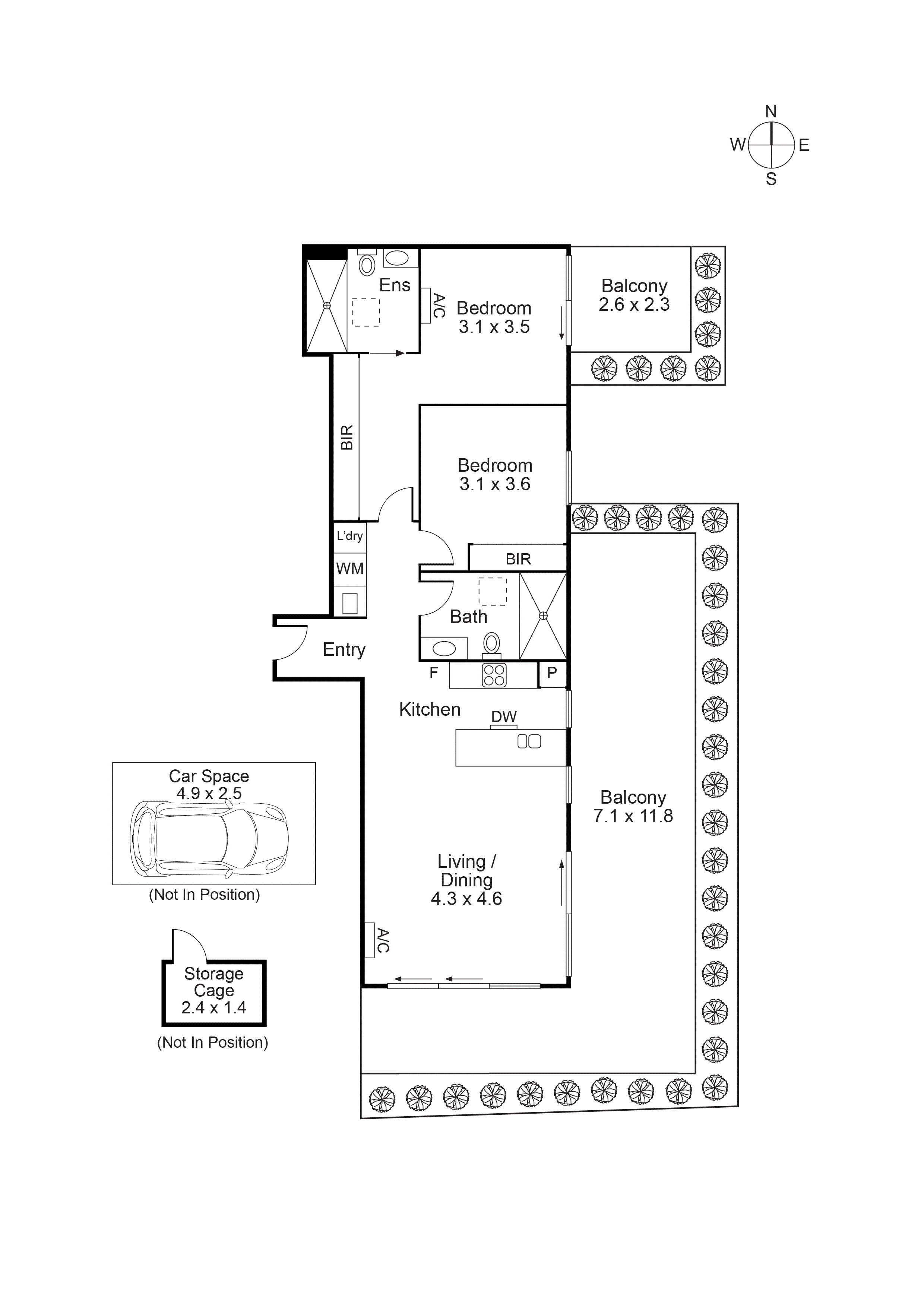 303/15 Hamilton Street, Bentleigh VIC 3204 - Floorplan