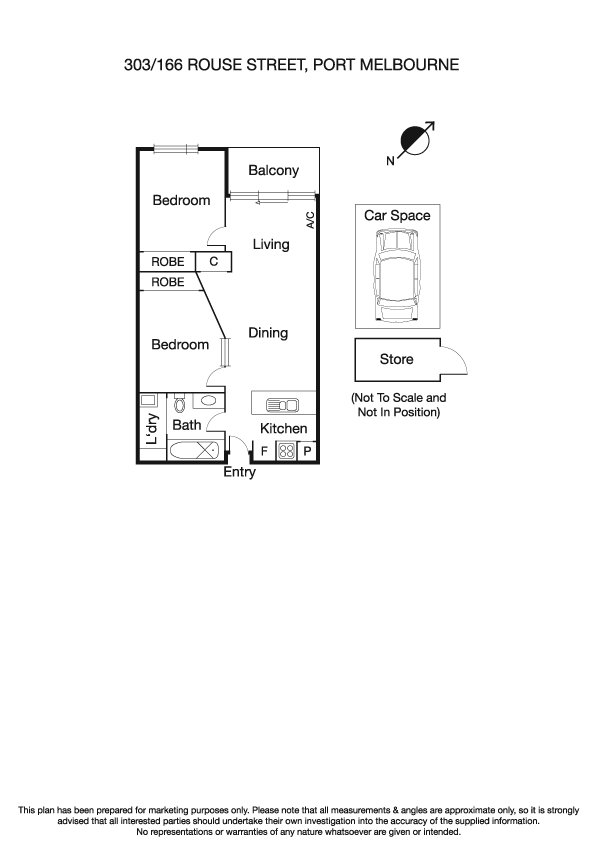 303/166 Rouse Street, PORT MELBOURNE VIC 3207 - Floorplan