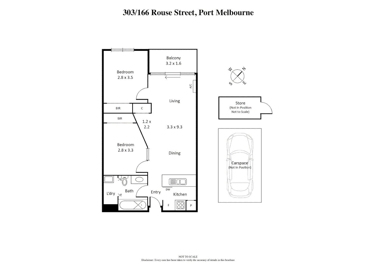 303/166 Rouse Street, PORT MELBOURNE VIC 3207 - Floorplan