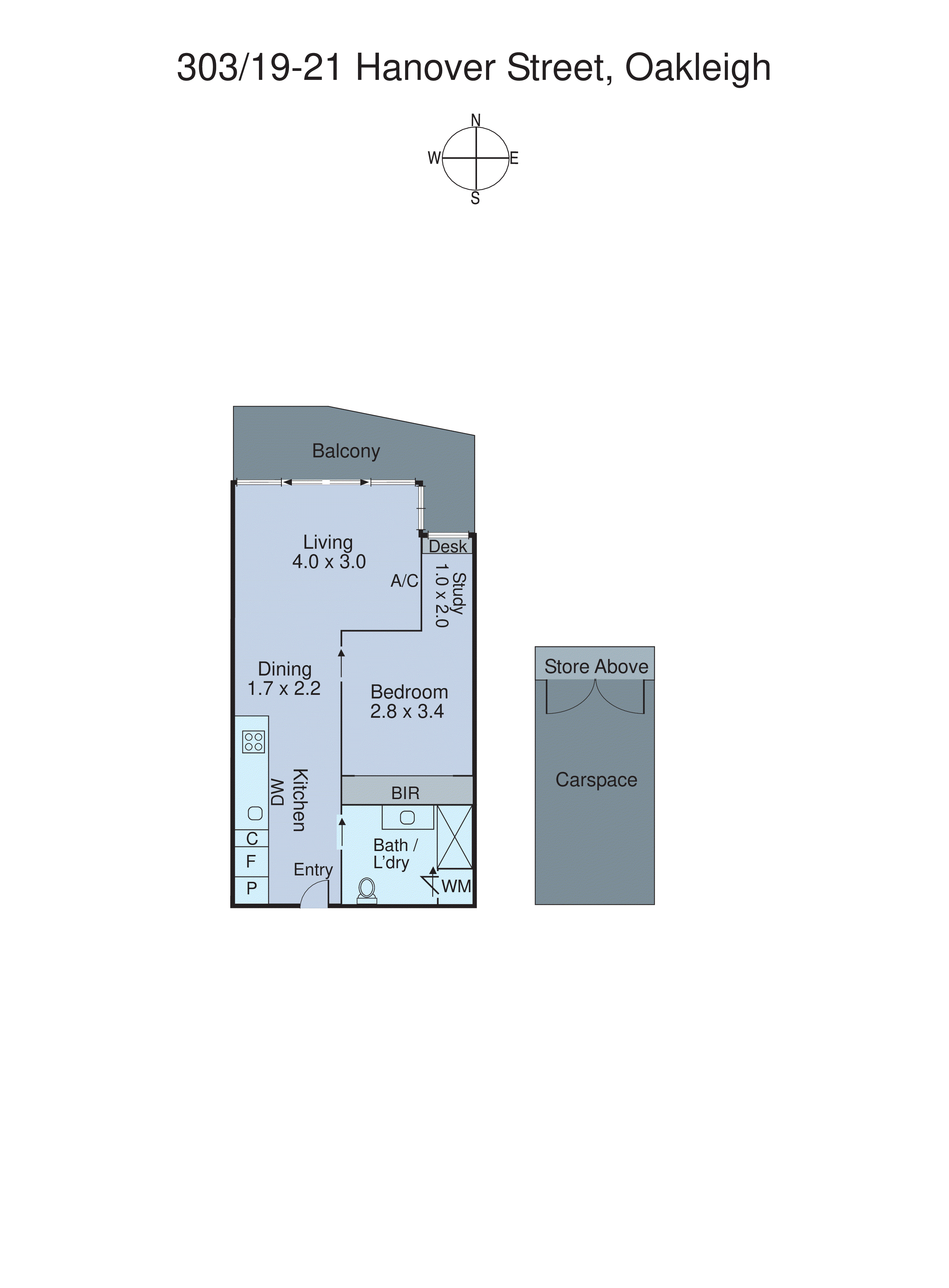 303/19-21 Hanover Street, Oakleigh VIC 3166 - Floorplan