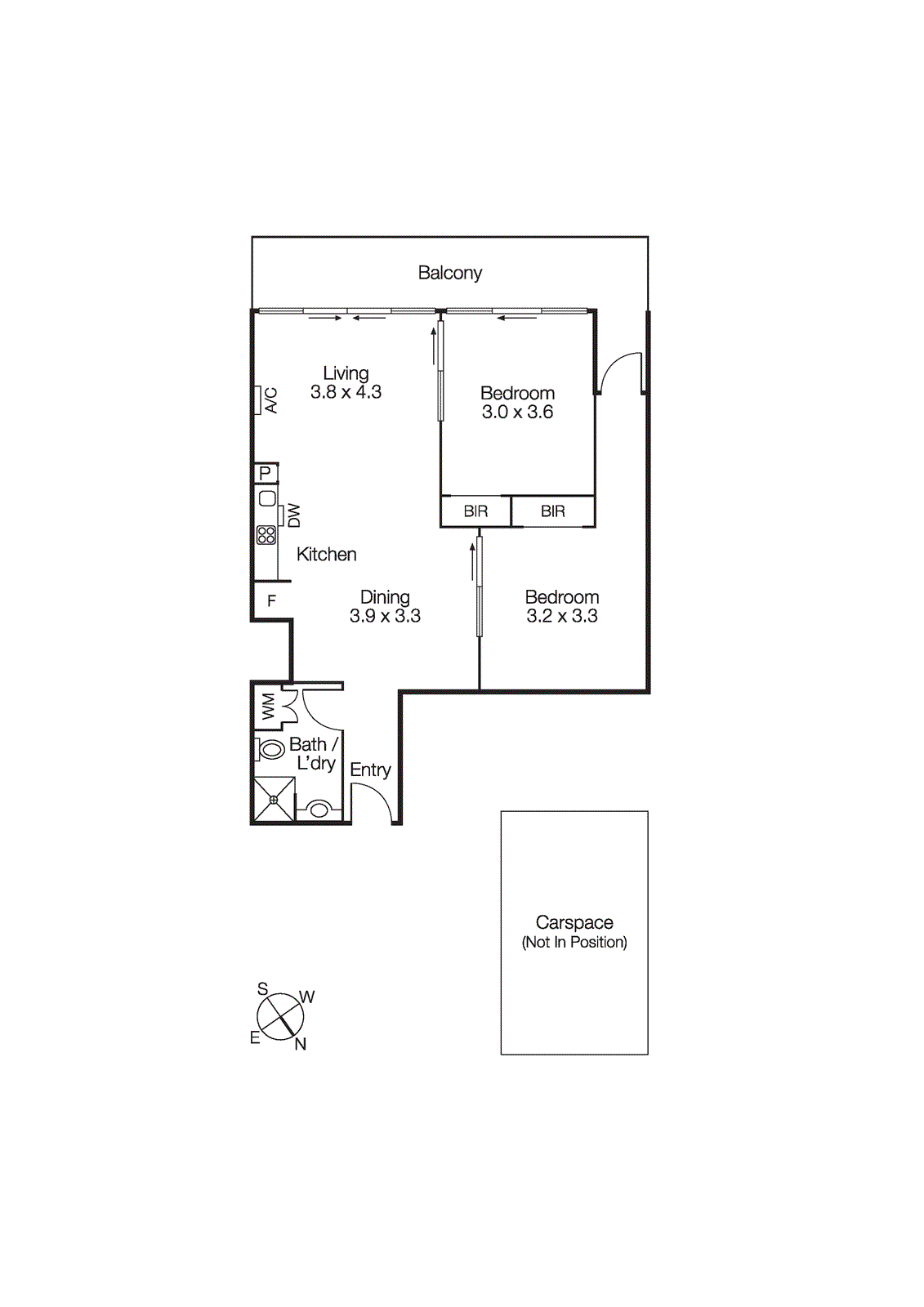 303/2 Rouse Street, Port Melbourne VIC 3207 - Floorplan