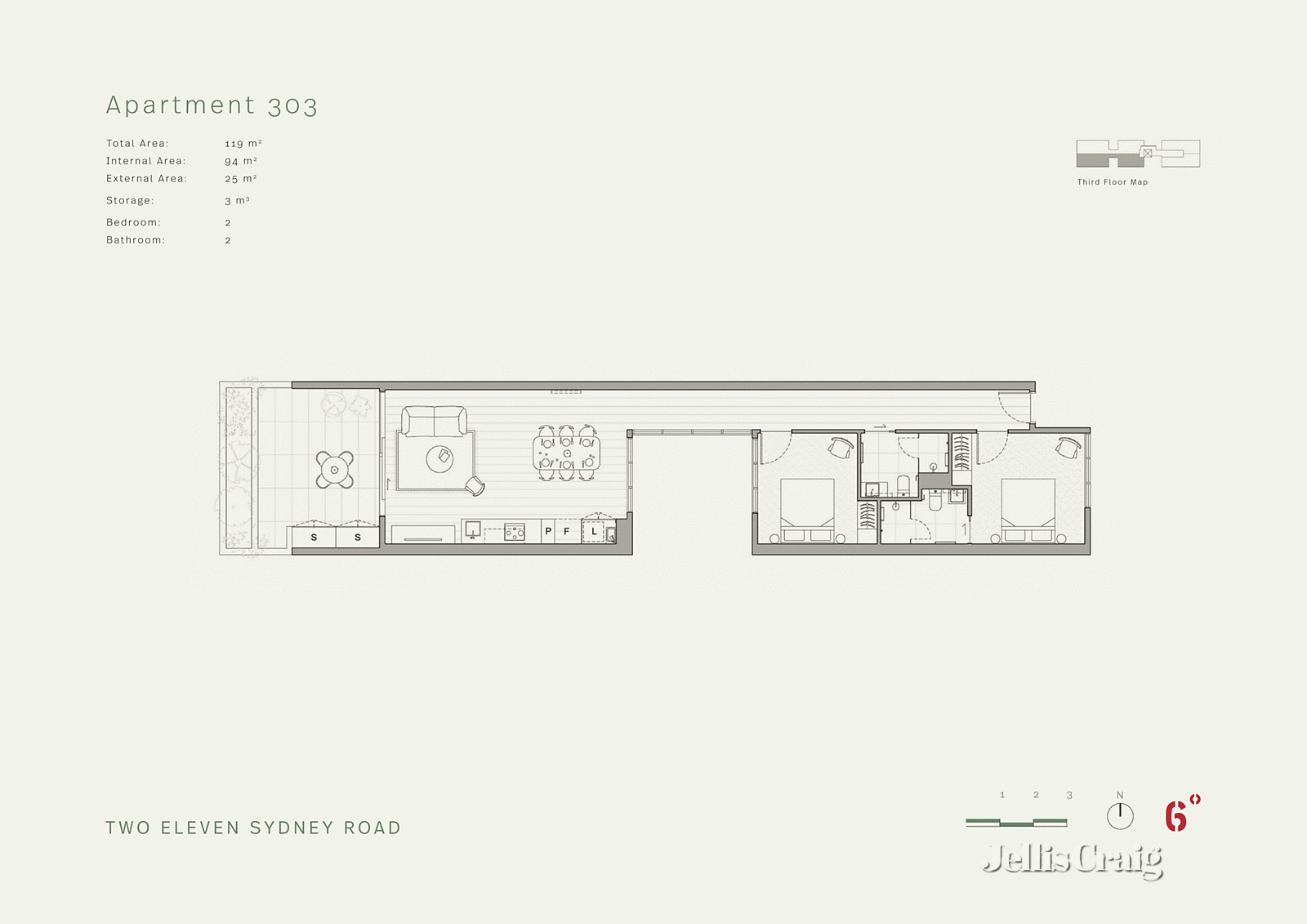 303/211 Sydney Road, Brunswick
- Floorplan 1