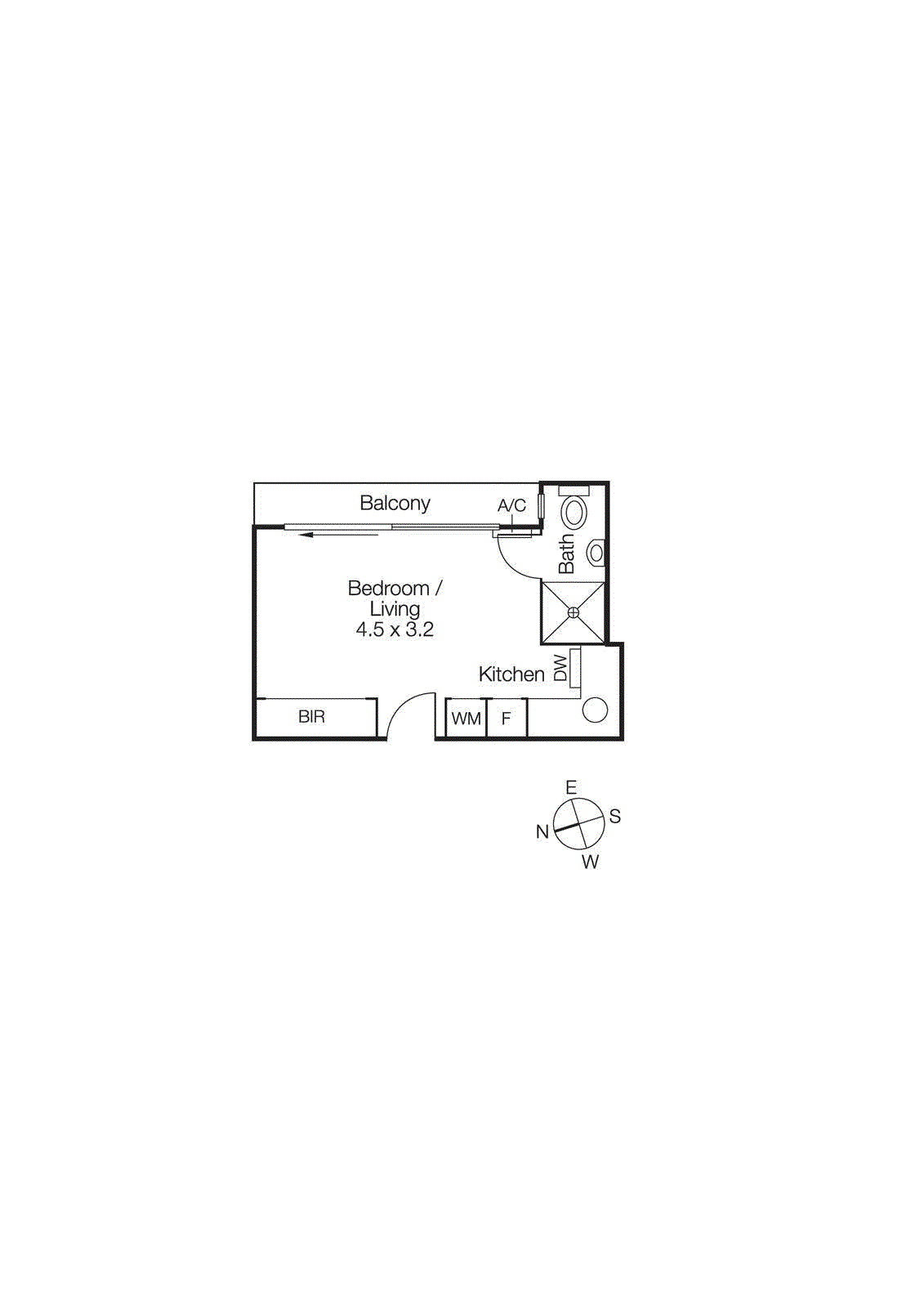303/64 Wellington Street, St Kilda VIC 3182 - Floorplan