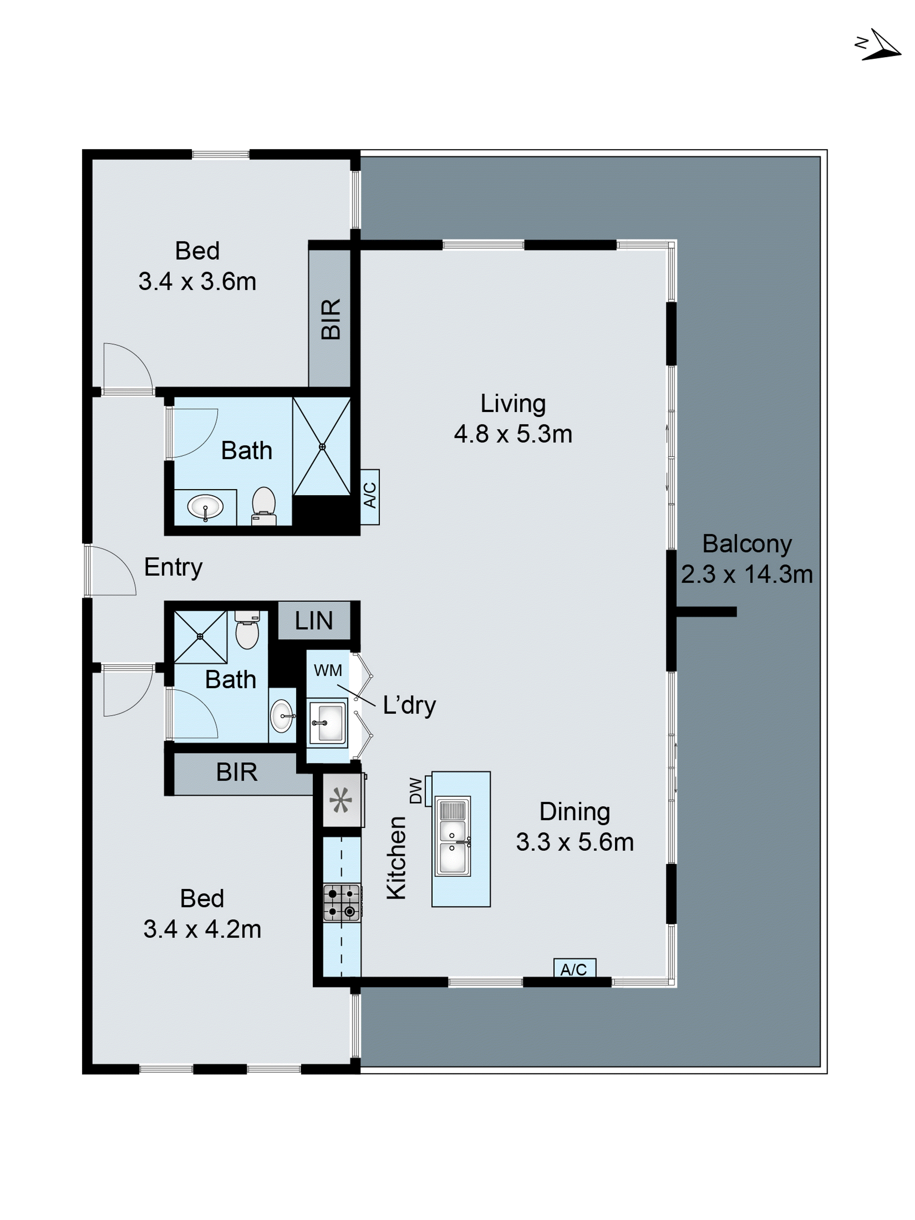 303/8-10 McLarty Place, Geelong VIC 3220 - Floorplan