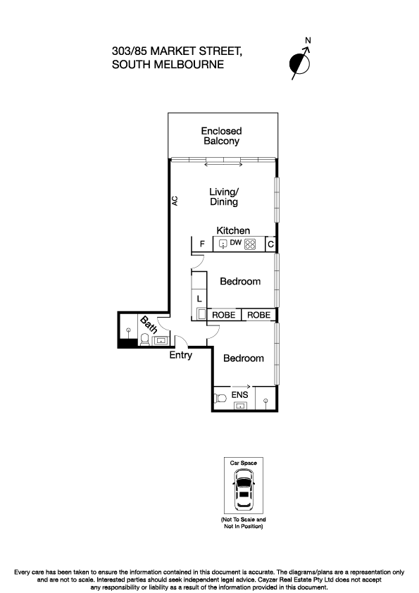 303/85 Market Street, SOUTH MELBOURNE VIC 3205 - Floorplan