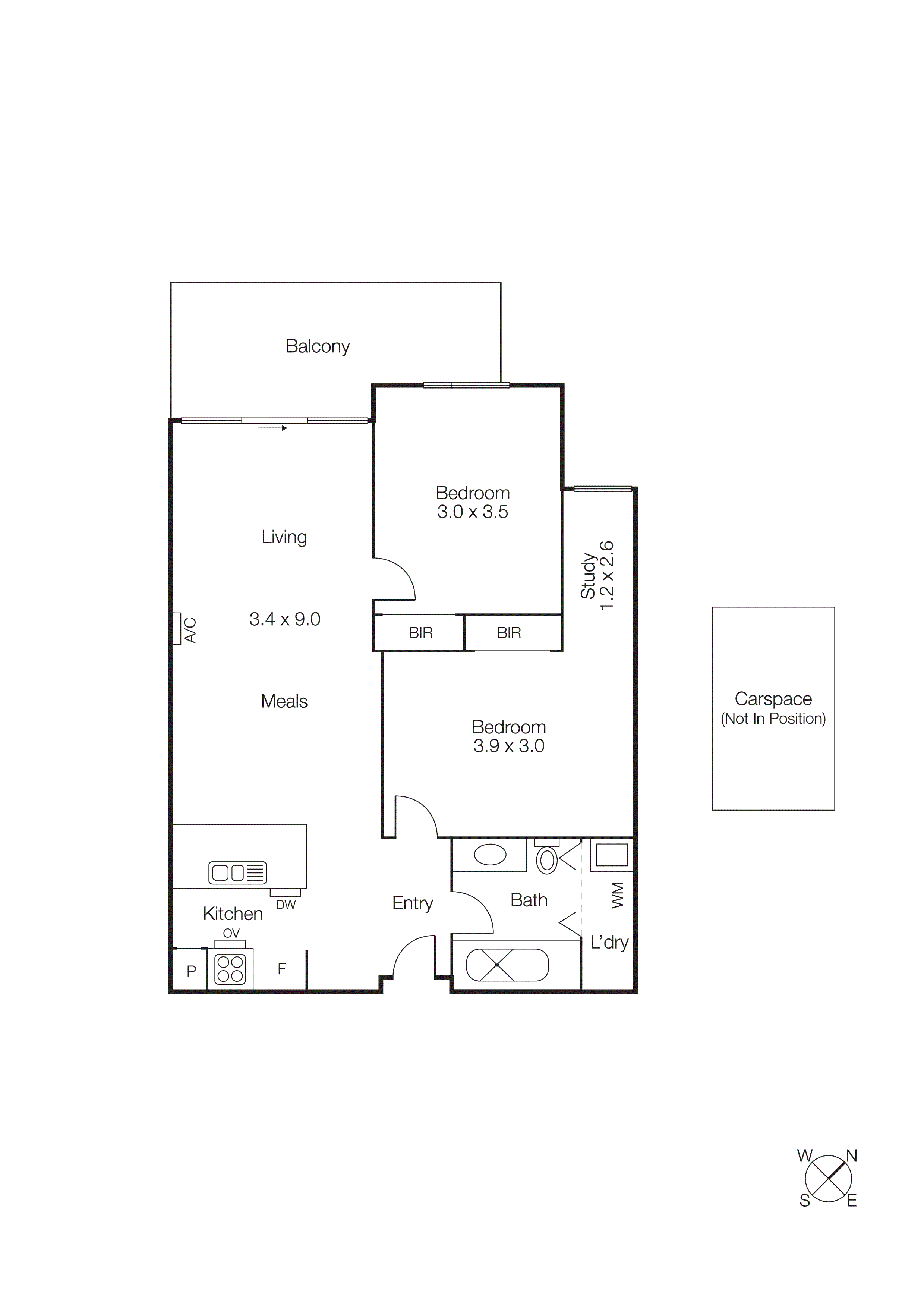 303D/52 Nott Street, Port Melbourne VIC 3207 - Floorplan