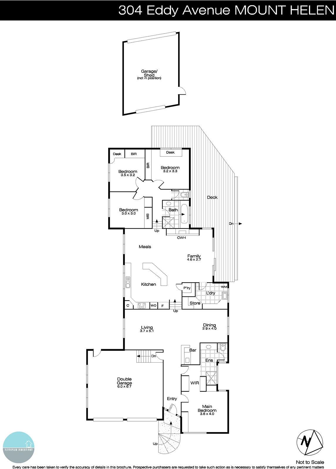 304 Eddy Avenue, Mount Helen VIC 3350 - Floorplan