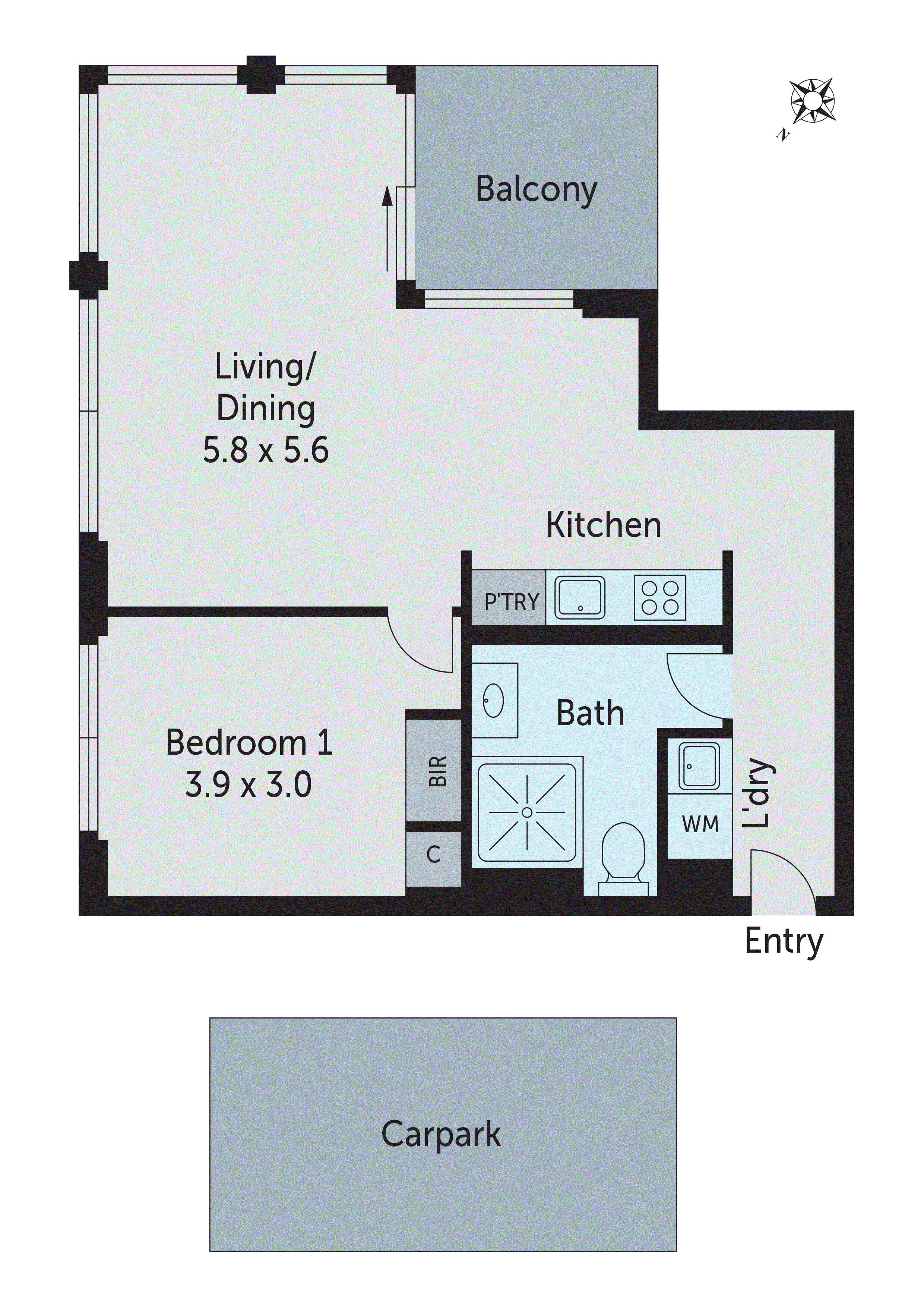 304/10 Bellerine Street, Geelong VIC 3220 - Floorplan
