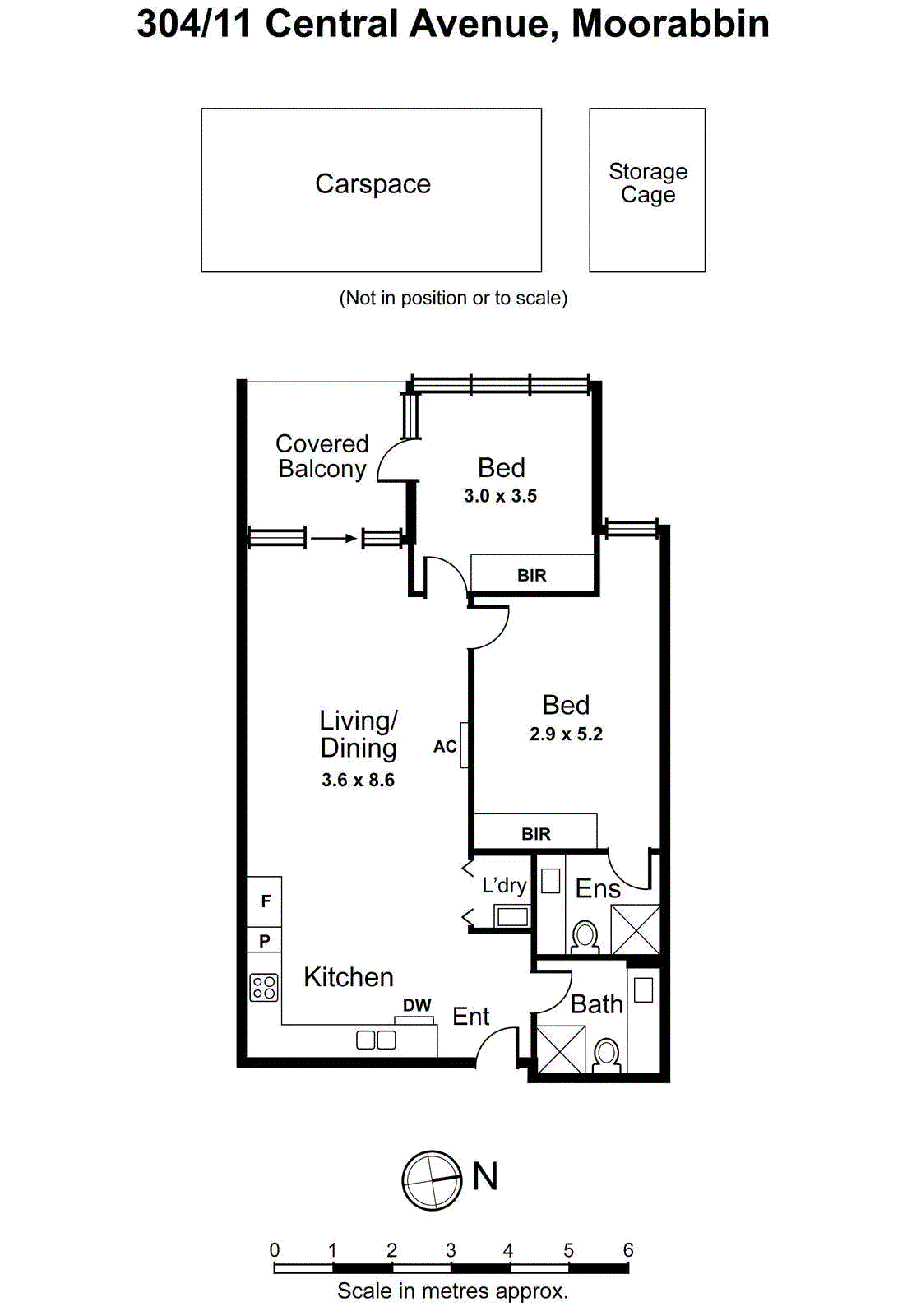 304/11 Central Avenue, Moorabbin VIC 3189 - Floorplan