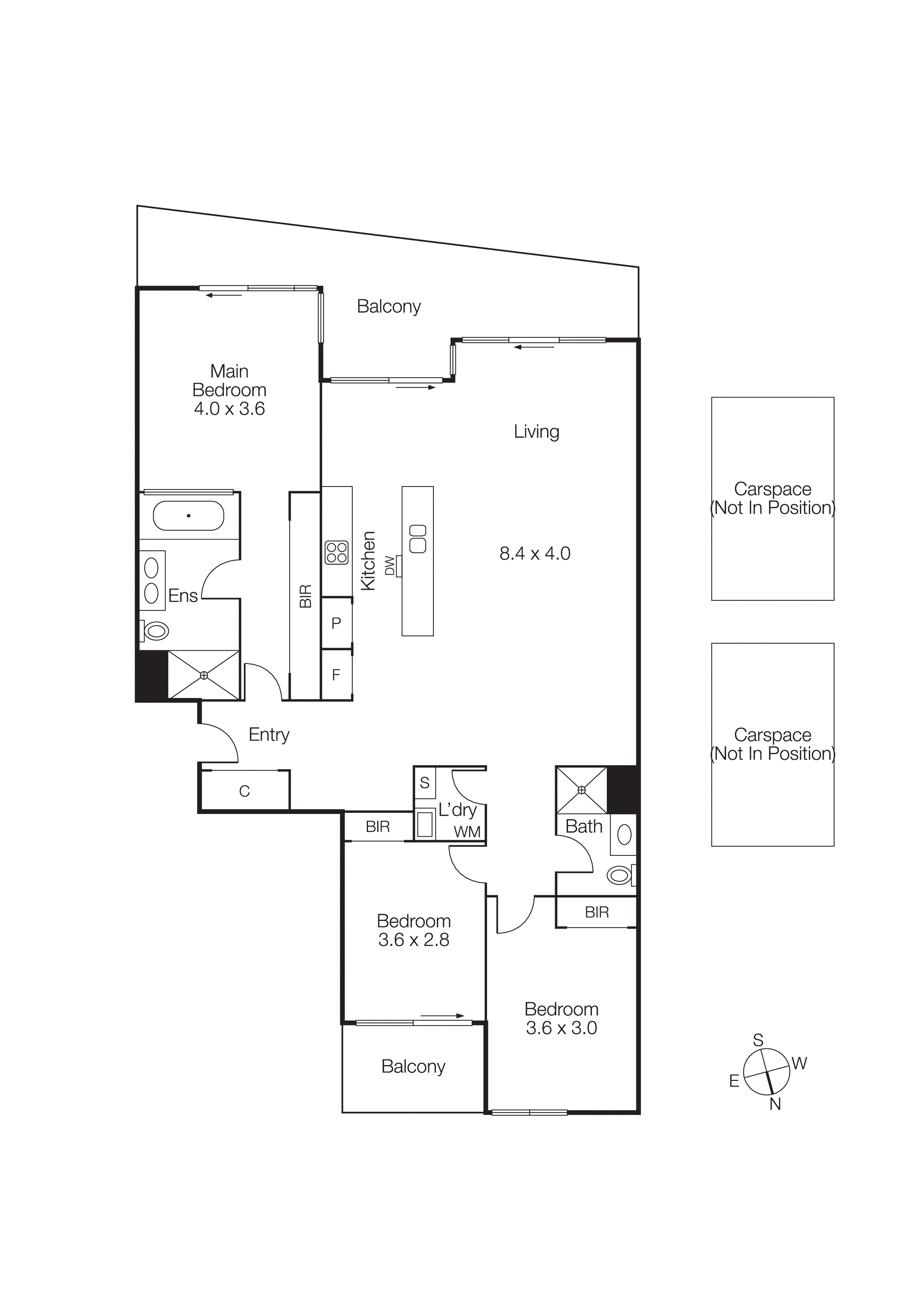 304/155 Beach Street, Port Melbourne VIC 3207 - Floorplan