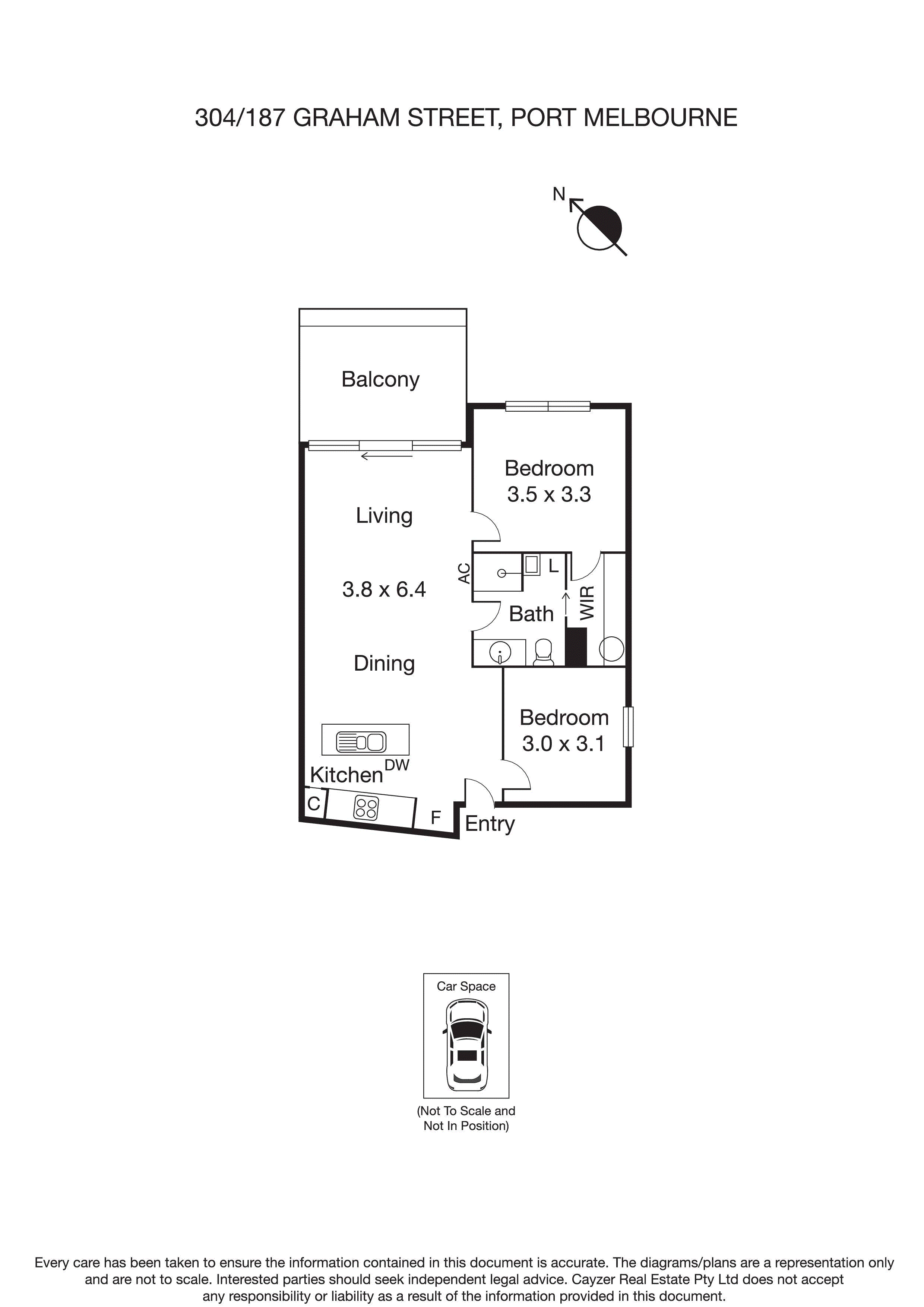 304/187-195 Graham Street, PORT MELBOURNE VIC 3207 - Floorplan