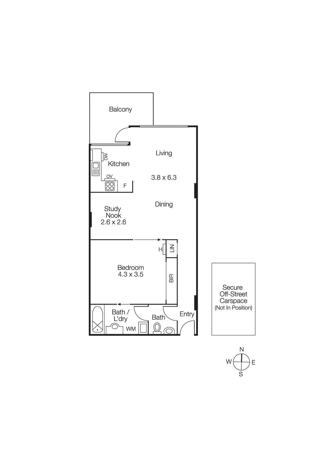304/3-7 Alma Road, St Kilda VIC 3182 - Floorplan