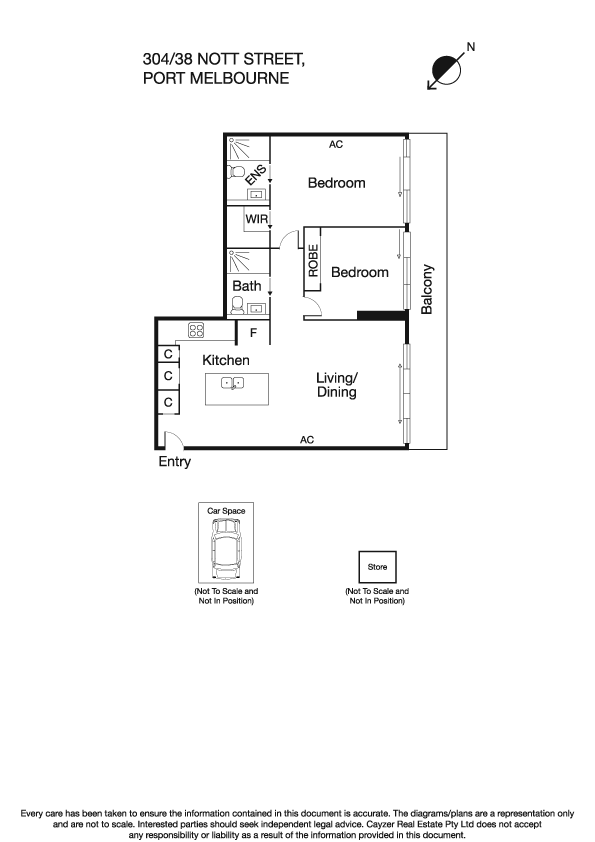 304/38 Nott Street, PORT MELBOURNE VIC 3207 - Floorplan