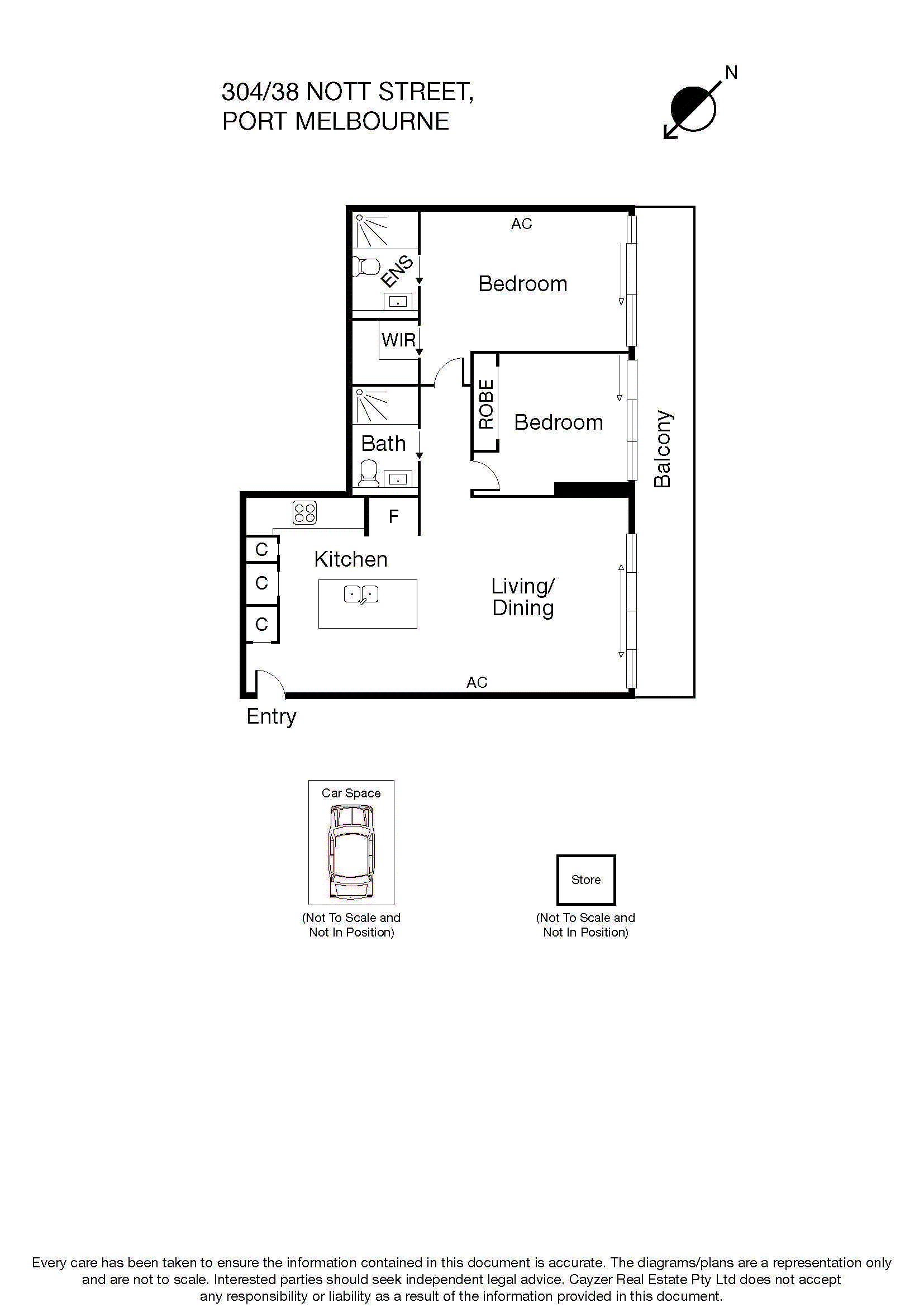 304/38 Nott Street, PORT MELBOURNE VIC 3207 - Floorplan