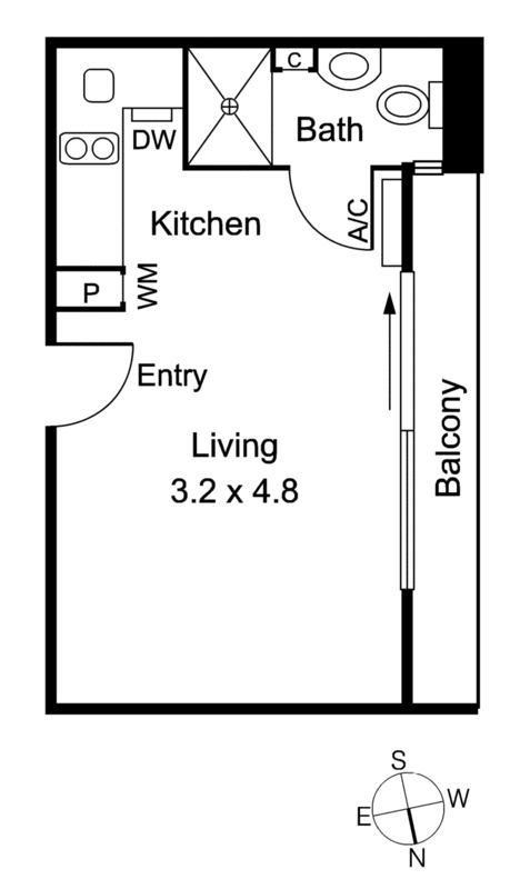 304/64 Wellington Street, St Kilda VIC 3182 - Floorplan