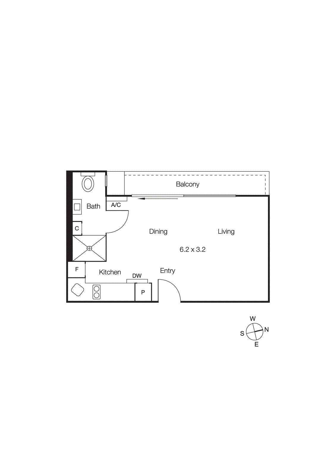 304/64 Wellington Street, St Kilda VIC 3182 - Floorplan