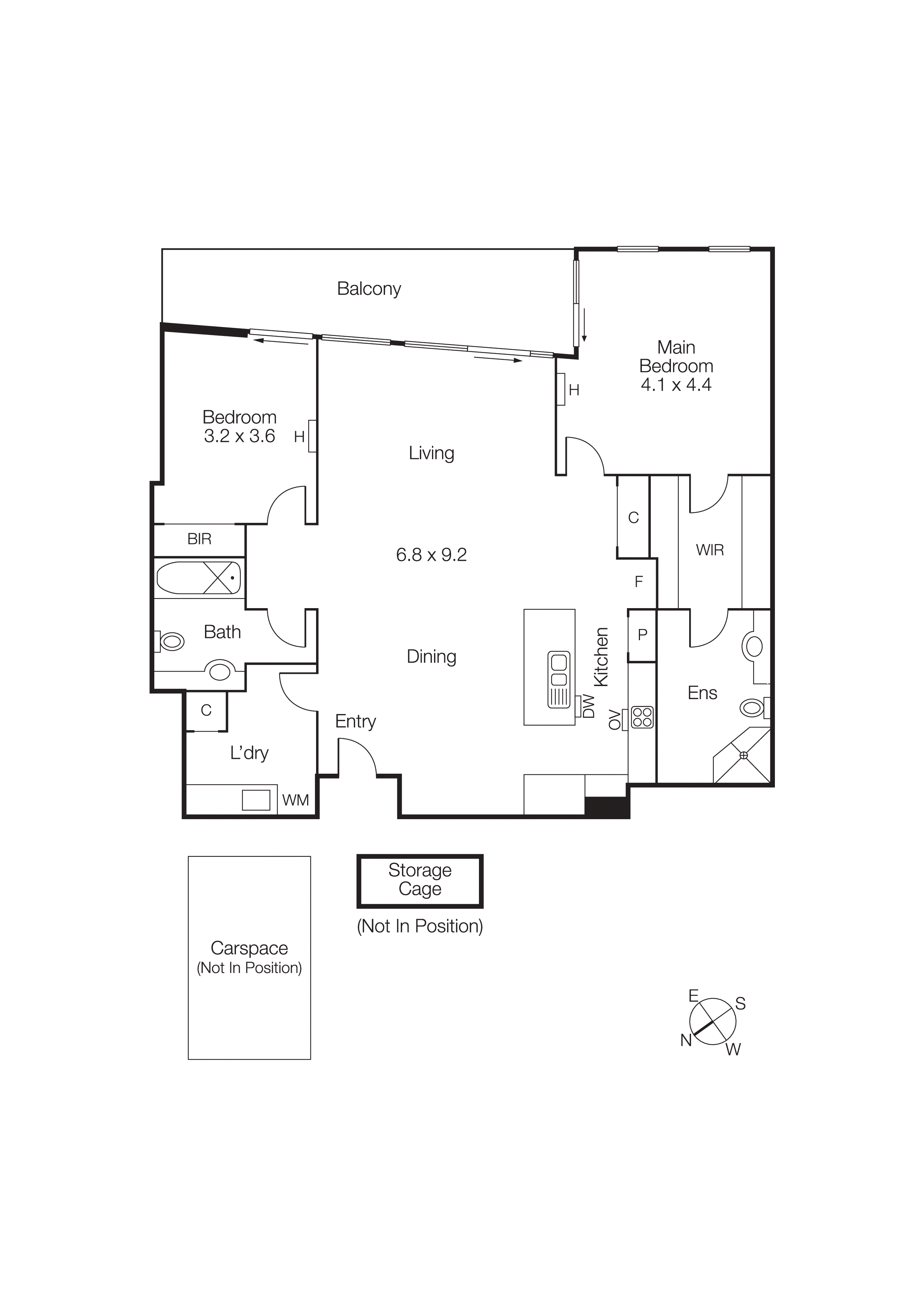 304/65 Beach Street, Port Melbourne VIC 3207 - Floorplan