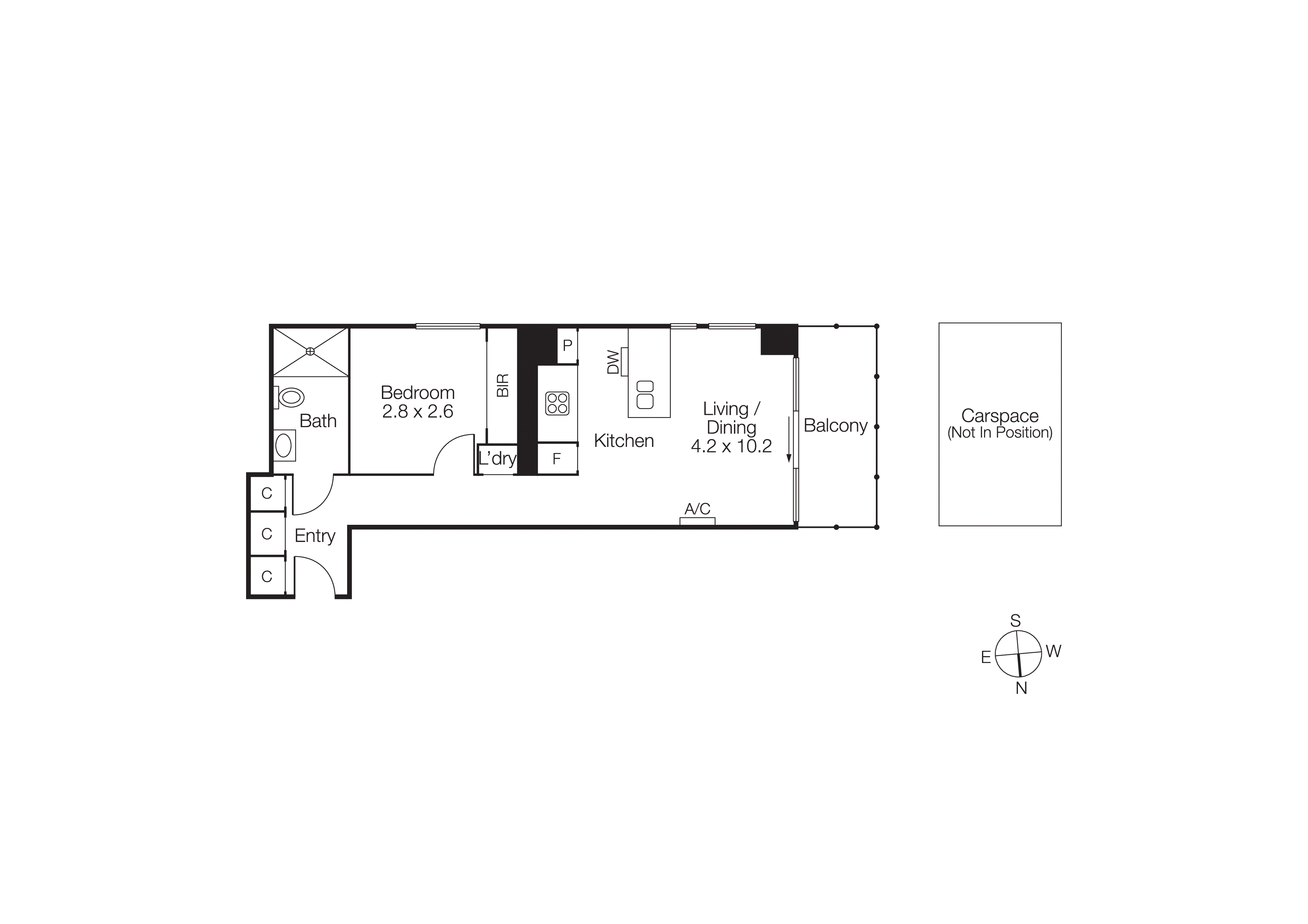 304/8 Garden Street, South Yarra VIC 3141 - Floorplan