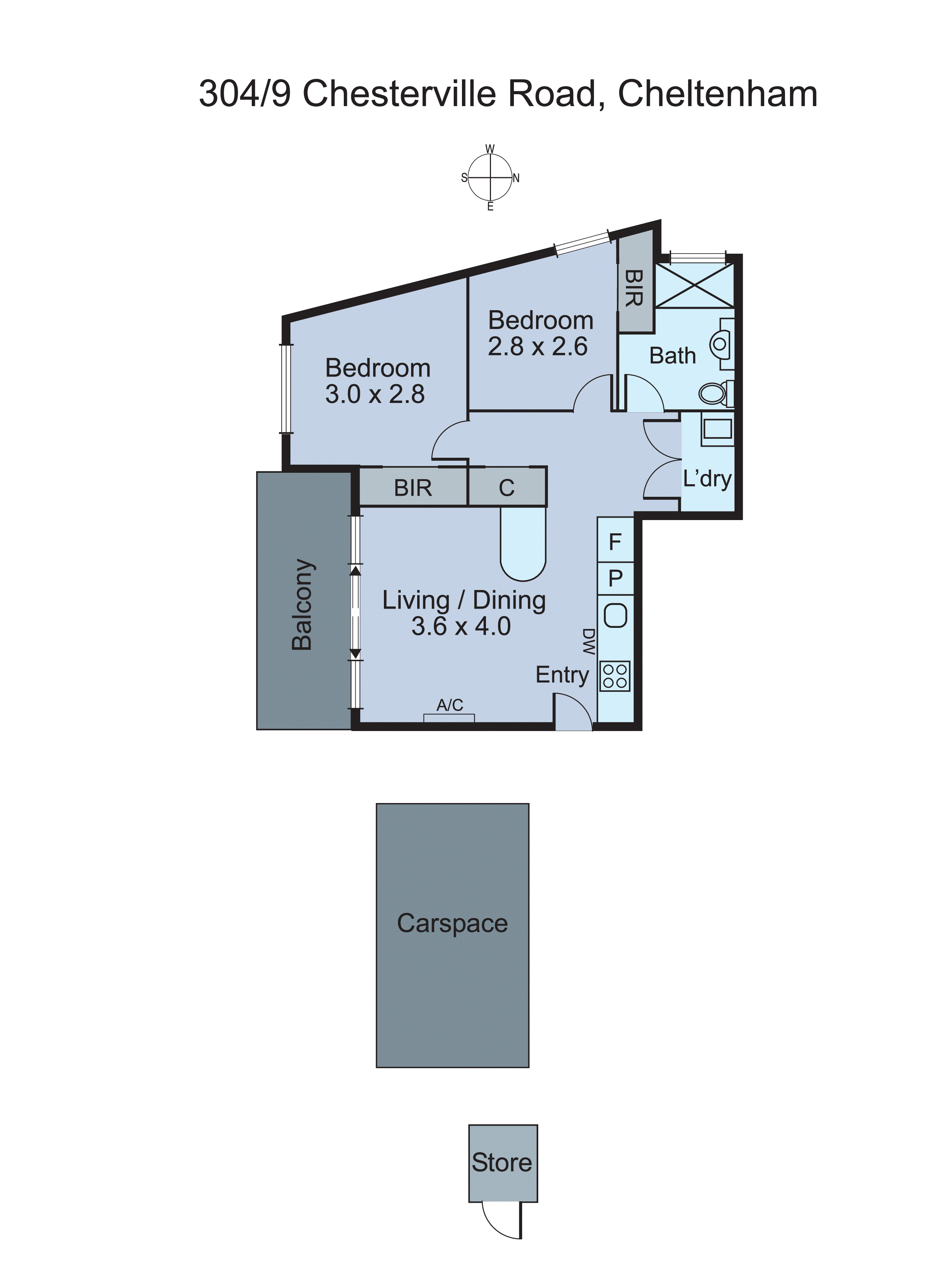 304/9 Chesterville Road, Cheltenham VIC 3192 - Floorplan