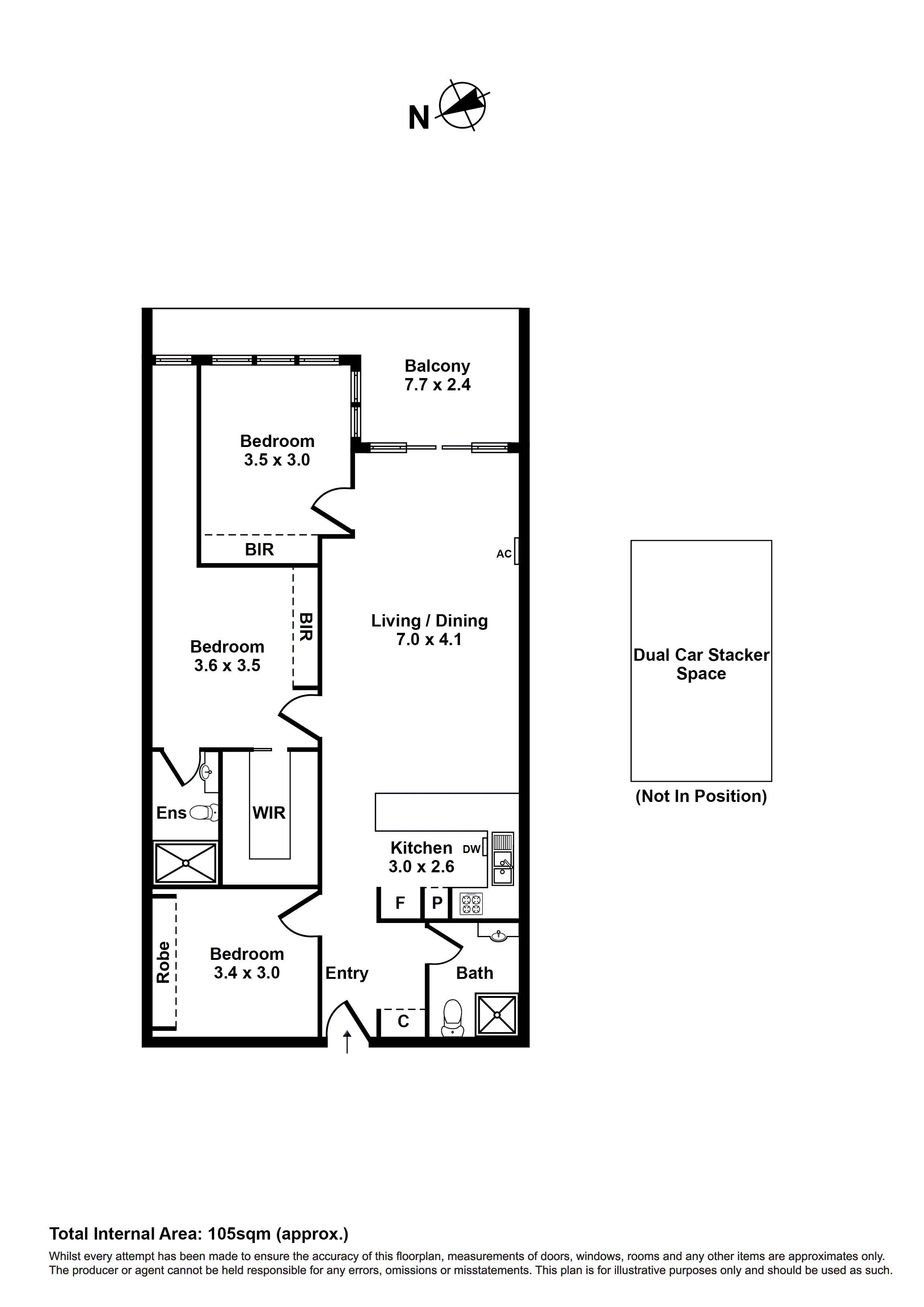 305/21 Moreland Street, Footscray VIC 3011 - Floorplan