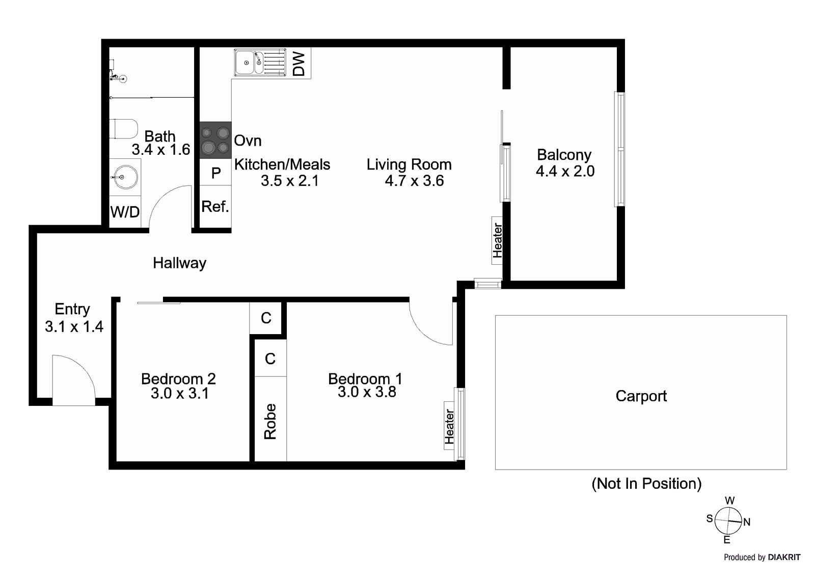 305/3 Greeves Street, St Kilda VIC 3182 - Floorplan