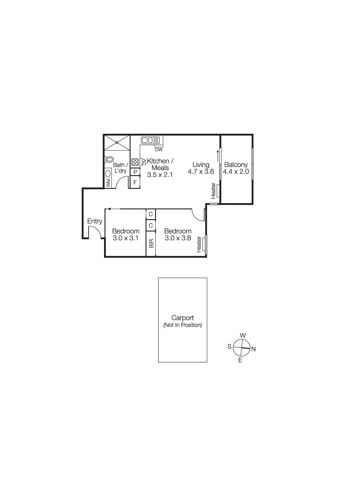 305/3 Greeves Street, St Kilda VIC 3182 - Floorplan