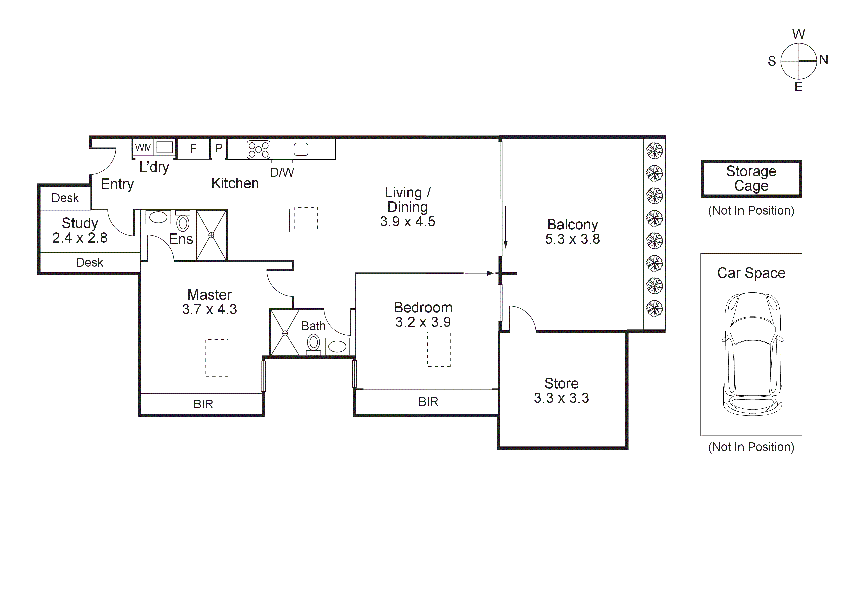305/33 Crisp Street, Hampton VIC 3188 - Floorplan