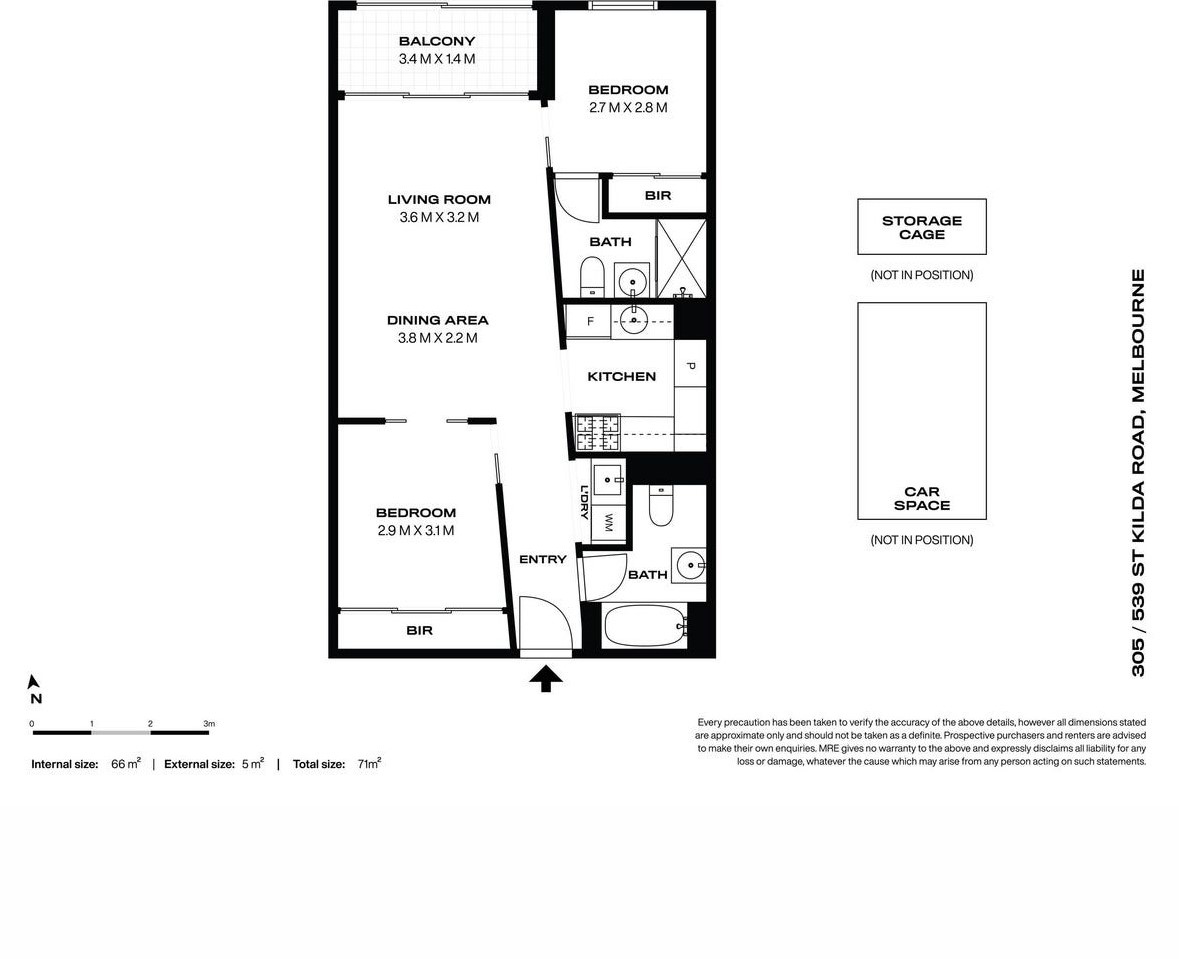 305/539 St Kilda Road, Melbourne VIC 3004 - Floorplan