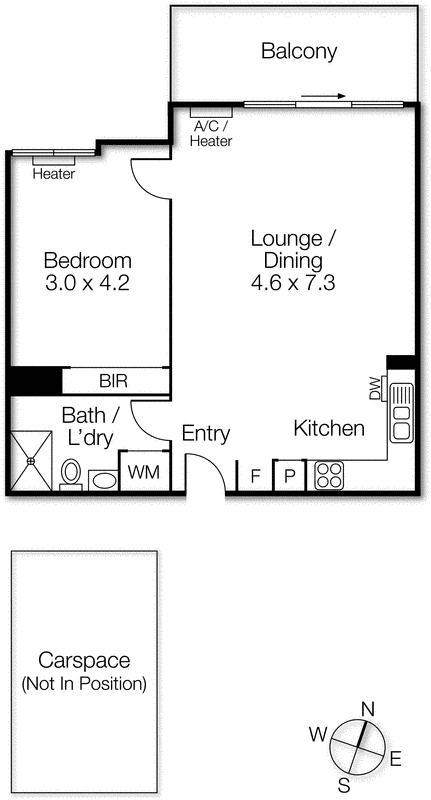 305/7 Greeves Street, St Kilda VIC 3182 - Floorplan