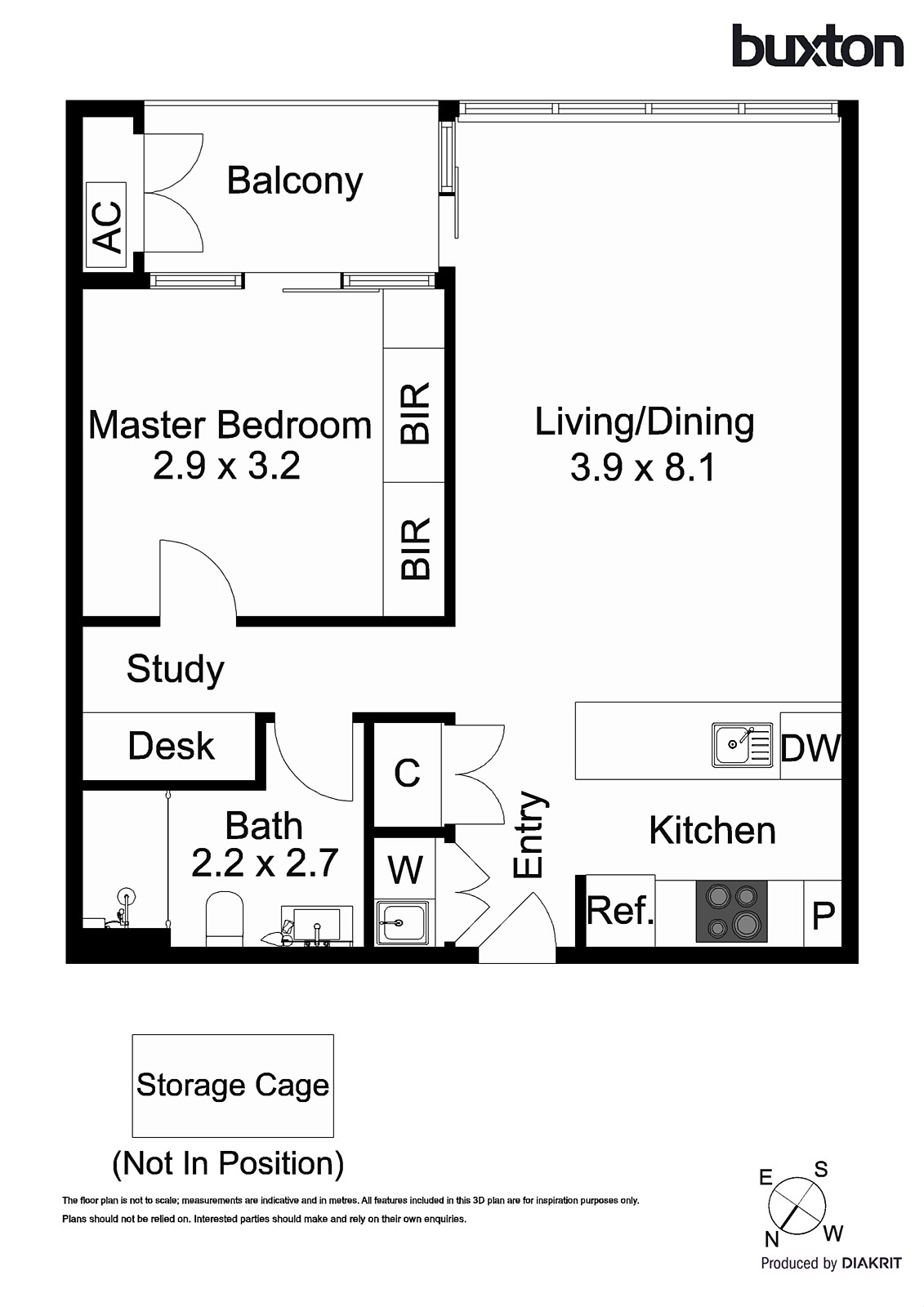 305/70 Queens Road, Melbourne Vic 3004 - Floorplan