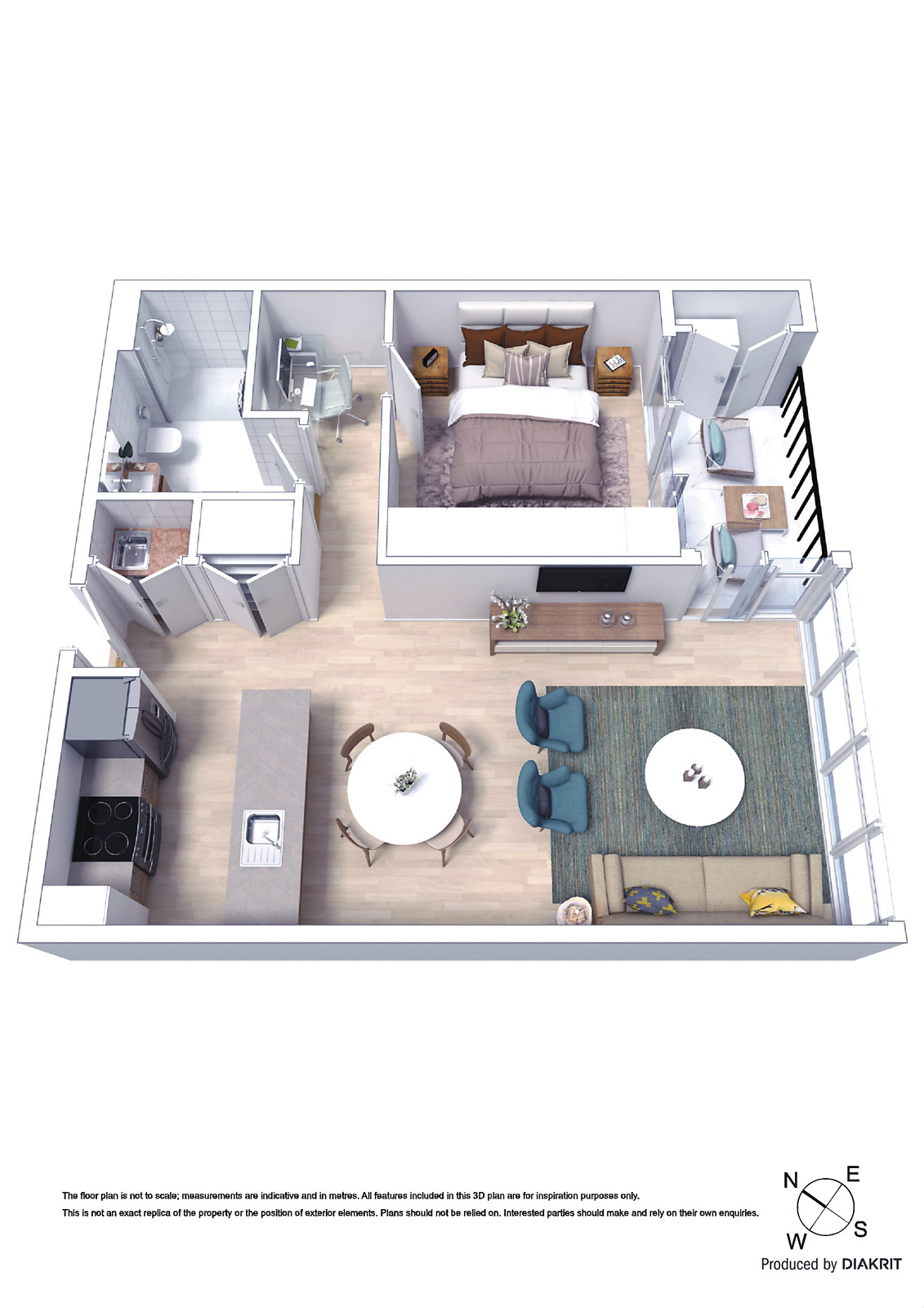 305/70 Queens Road, Melbourne Vic 3004 - Floorplan
