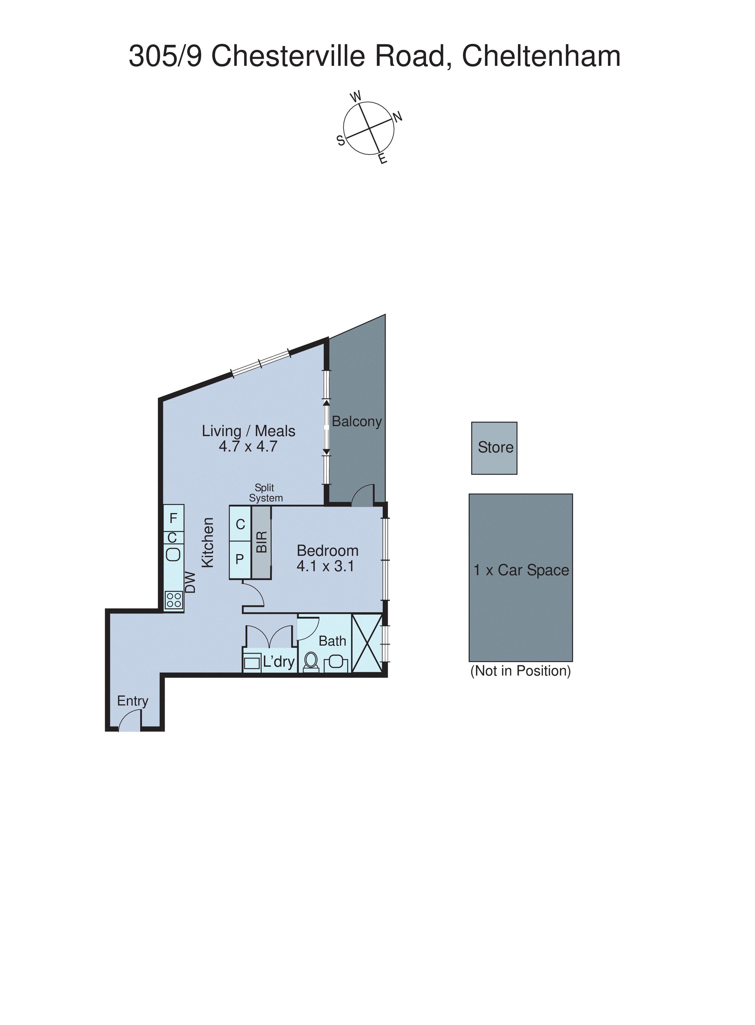 305/9 Chesterville Road, Cheltenham VIC 3192 - Floorplan
