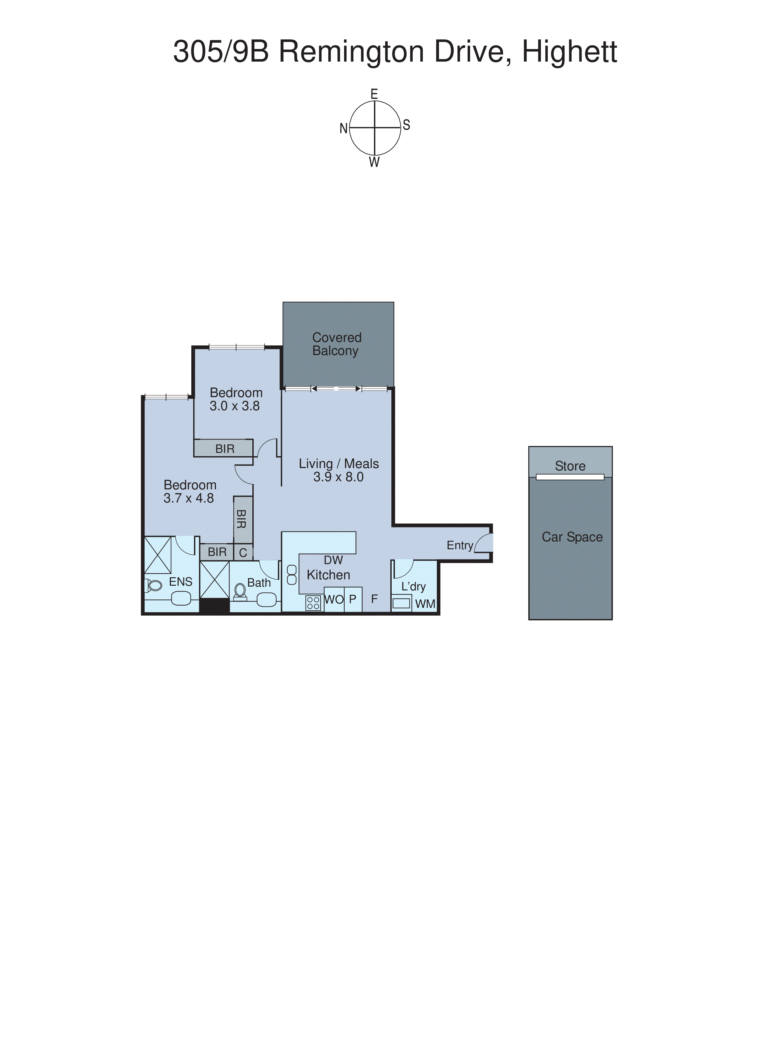 305/9B Remington Drive, Highett VIC 3190 - Floorplan