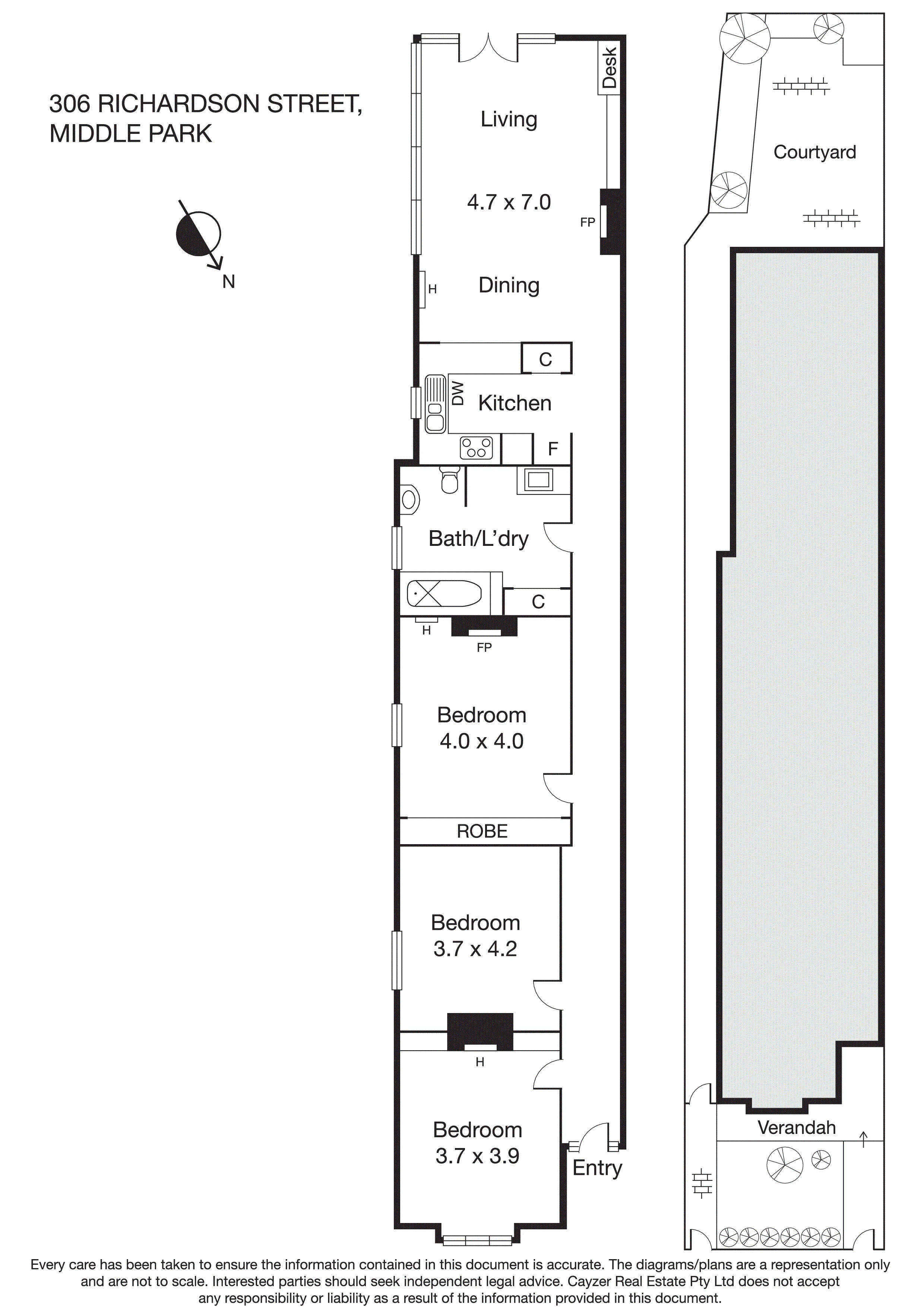 306 Richardson Street, MIDDLE PARK VIC 3206 - Floorplan