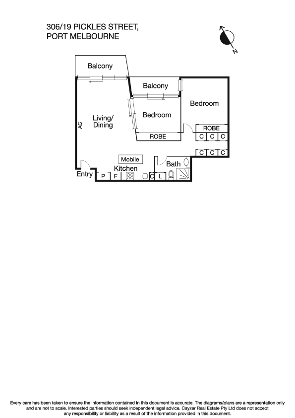 306/19 Pickles Street, PORT MELBOURNE VIC 3207 - Floorplan