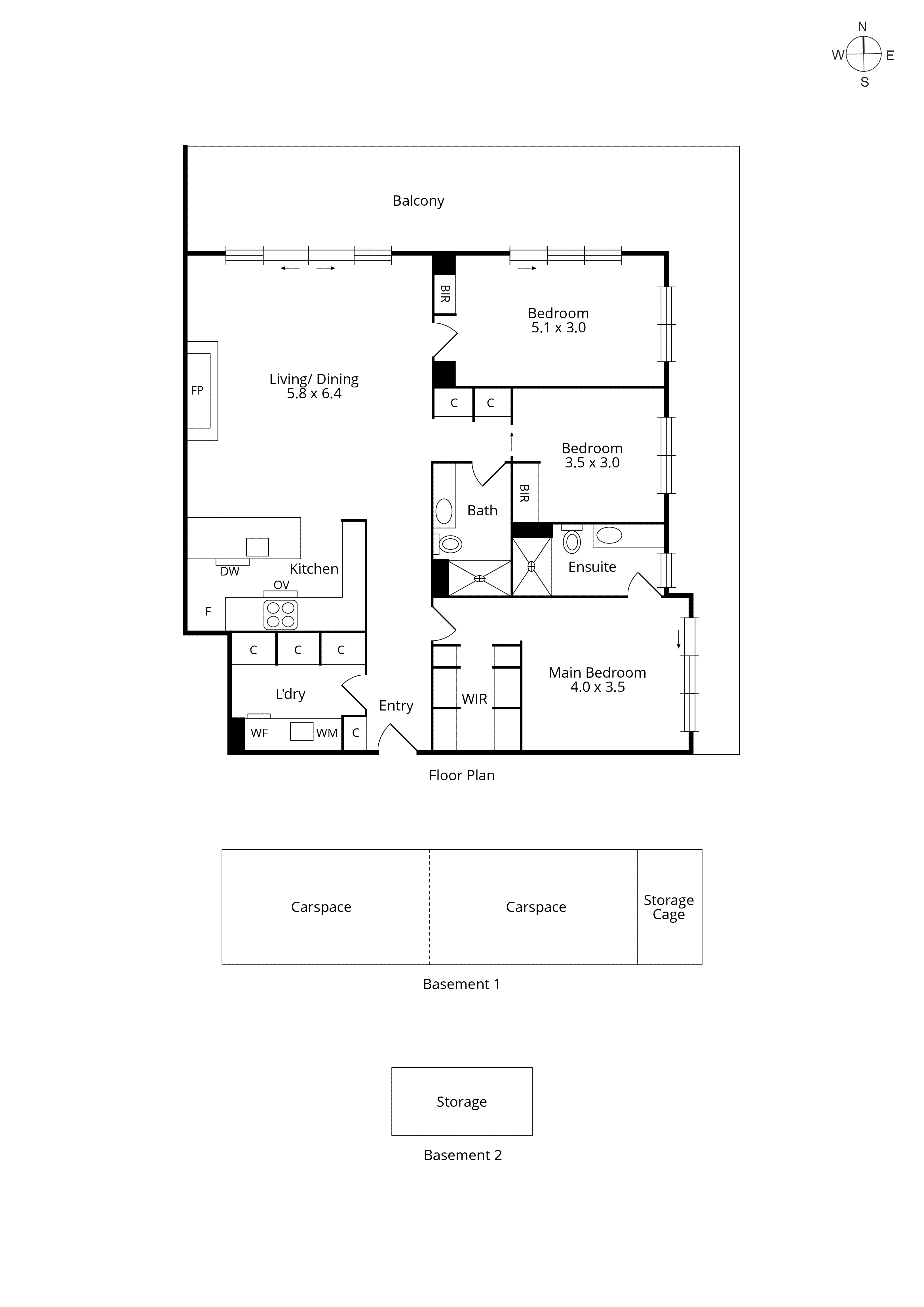 306/216 Bay Road, Sandringham VIC 3191 - Floorplan