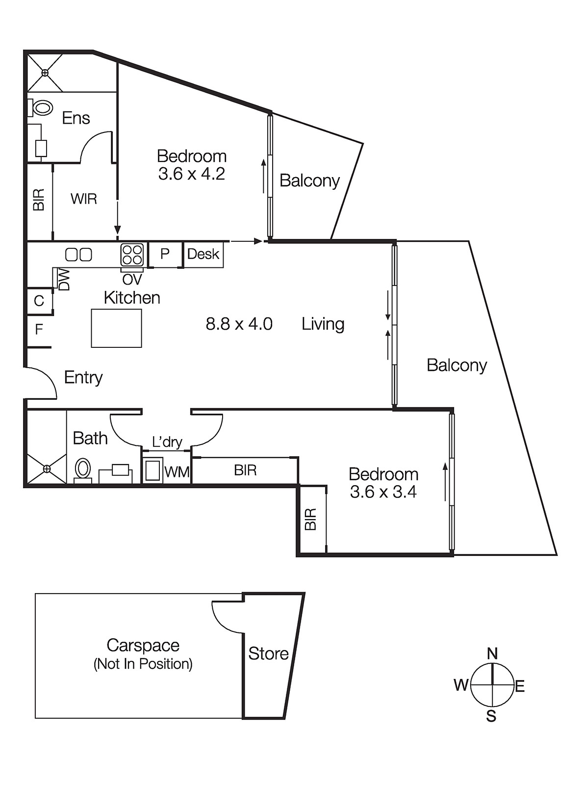 306/222 Bay Road, Sandringham VIC 3191 - Floorplan